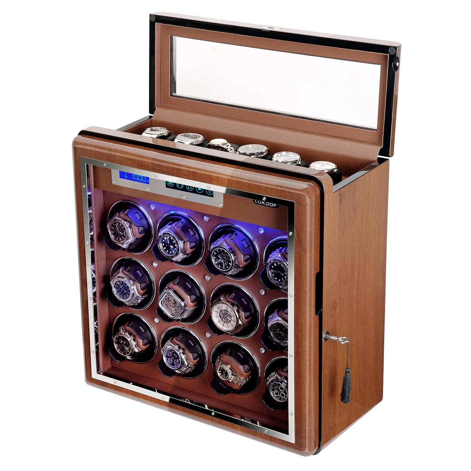 [ NEW ARRIVALS ] 12 6 Watch Winder in Walnut Wooden Finish