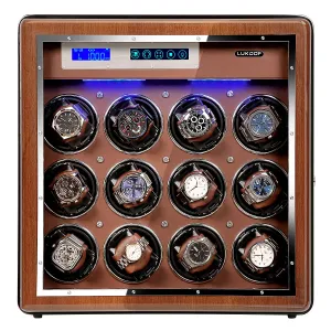 [ NEW ARRIVALS ] 12 6 Watch Winder in Walnut Wooden Finish