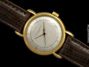 1940's Vacheron & Constantin Vintage Mens Watch with Tear Drop Lugs - 18K Gold