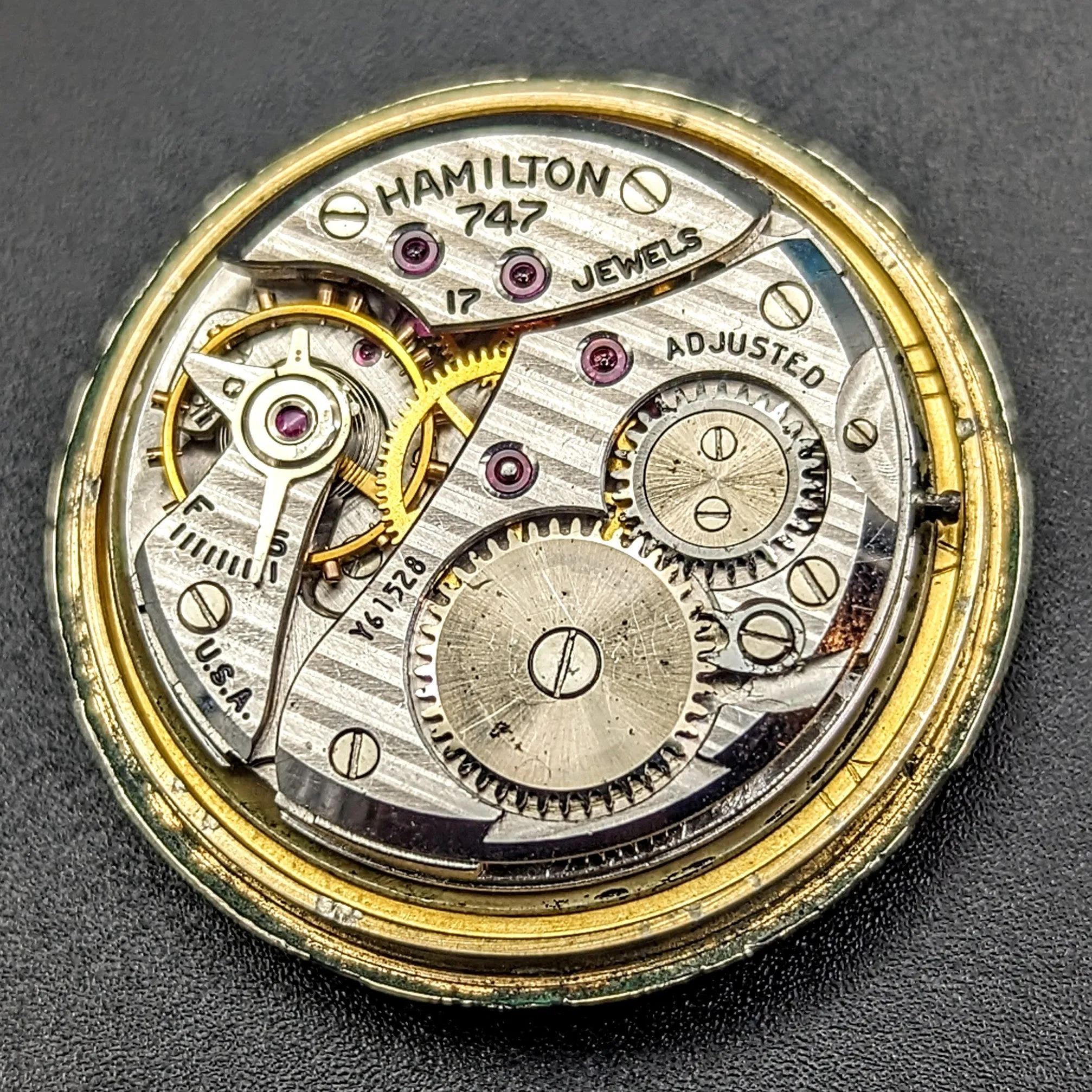 1948 HAMILTON Langdon Wristwatch “CLD” Weatherproof U.S.A. Caliber 747 17J Watch
