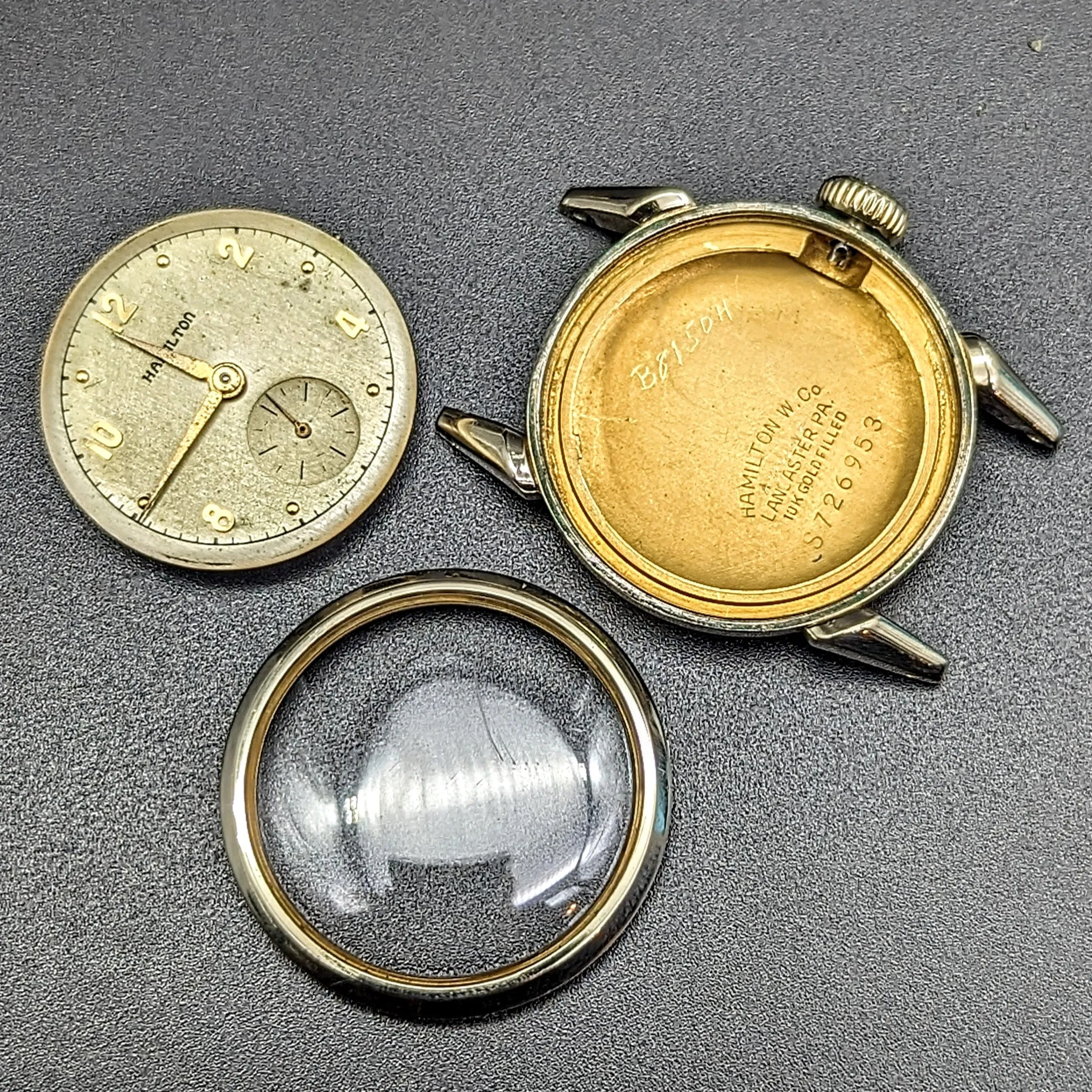 1948 HAMILTON Langdon Wristwatch “CLD” Weatherproof U.S.A. Caliber 747 17J Watch