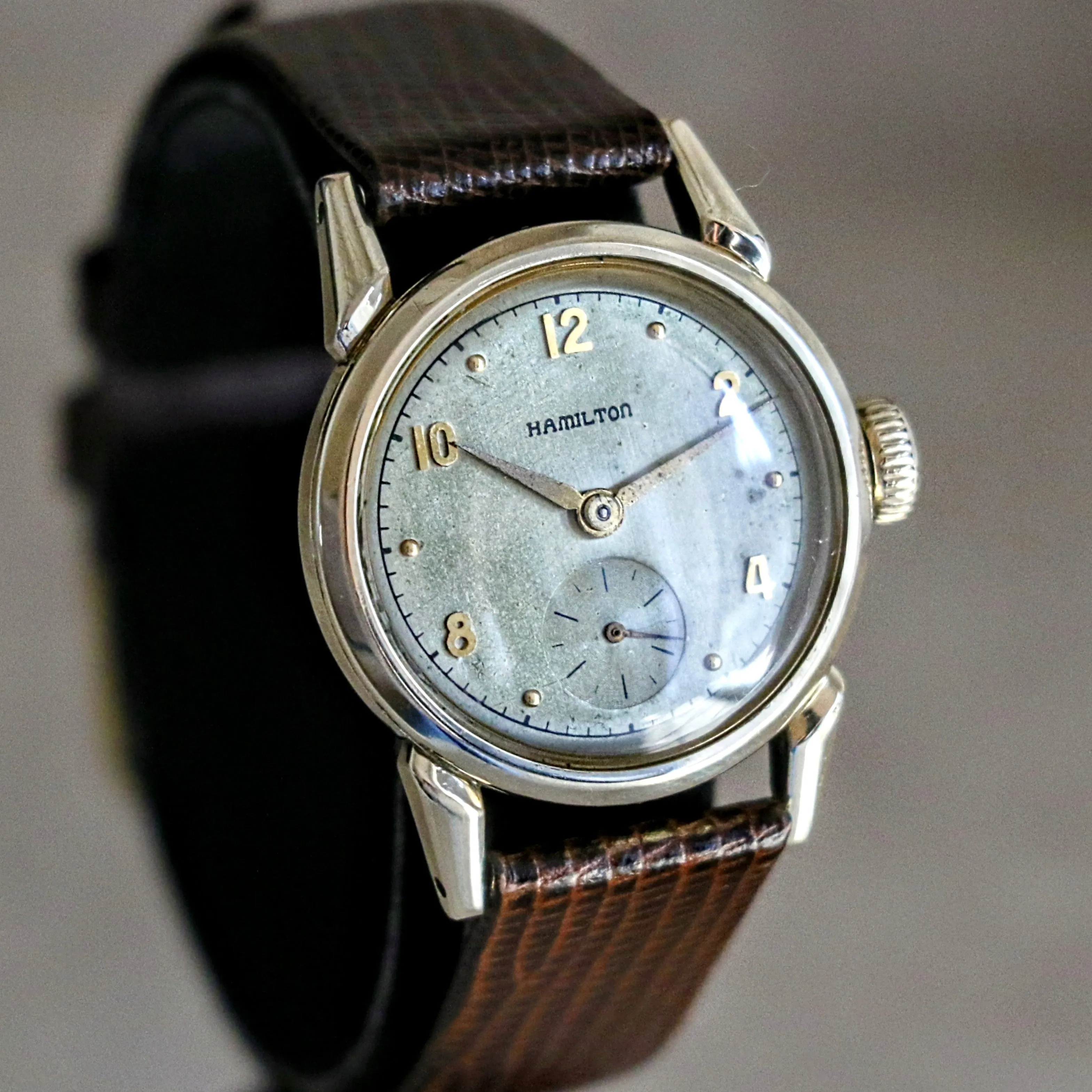 1948 HAMILTON Langdon Wristwatch “CLD” Weatherproof U.S.A. Caliber 747 17J Watch