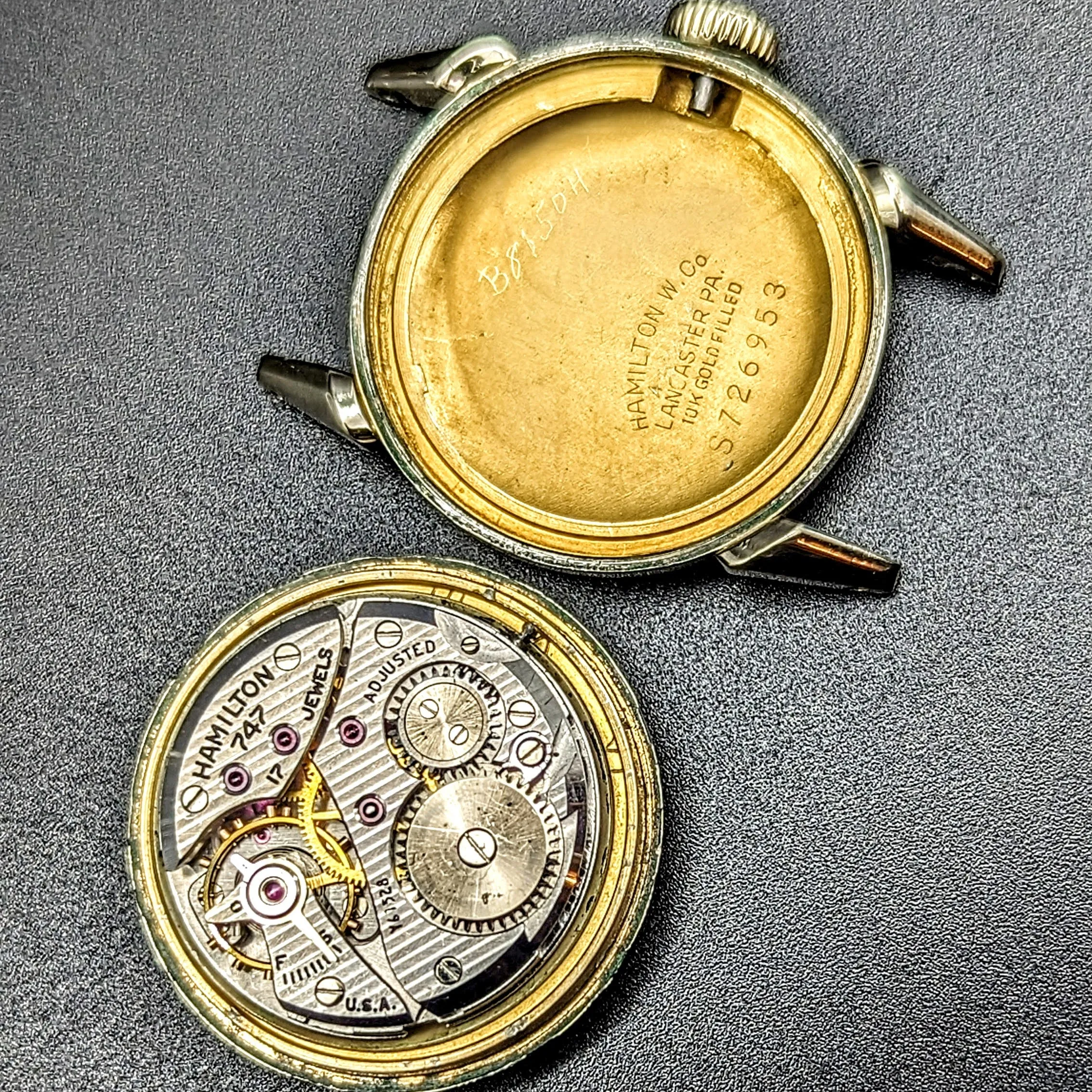 1948 HAMILTON Langdon Wristwatch “CLD” Weatherproof U.S.A. Caliber 747 17J Watch