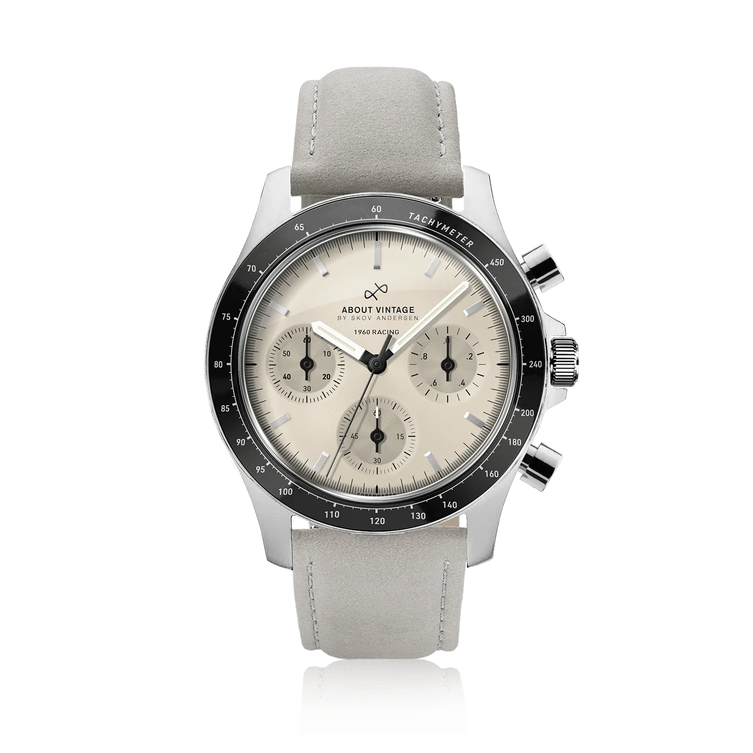 1960 Racing Chronograph, Steel / Off White