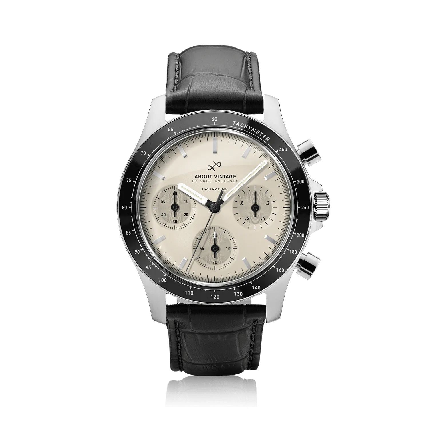 1960 Racing Chronograph, Steel / Off White