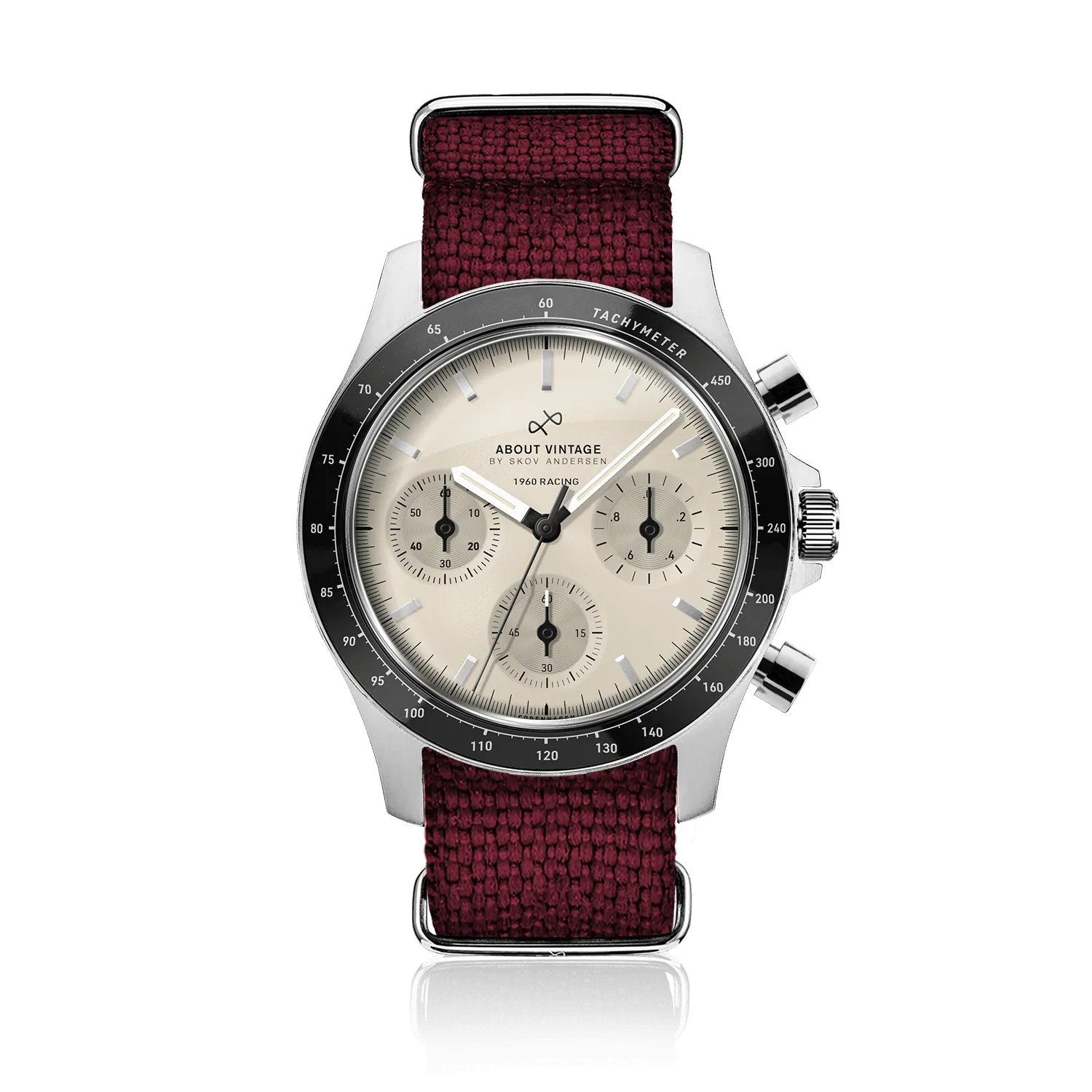 1960 Racing Chronograph, Steel / Off White