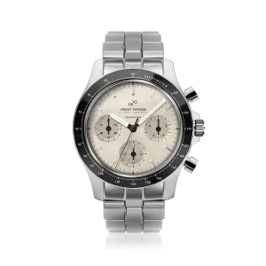 1960 Racing Chronograph, Steel / Off White