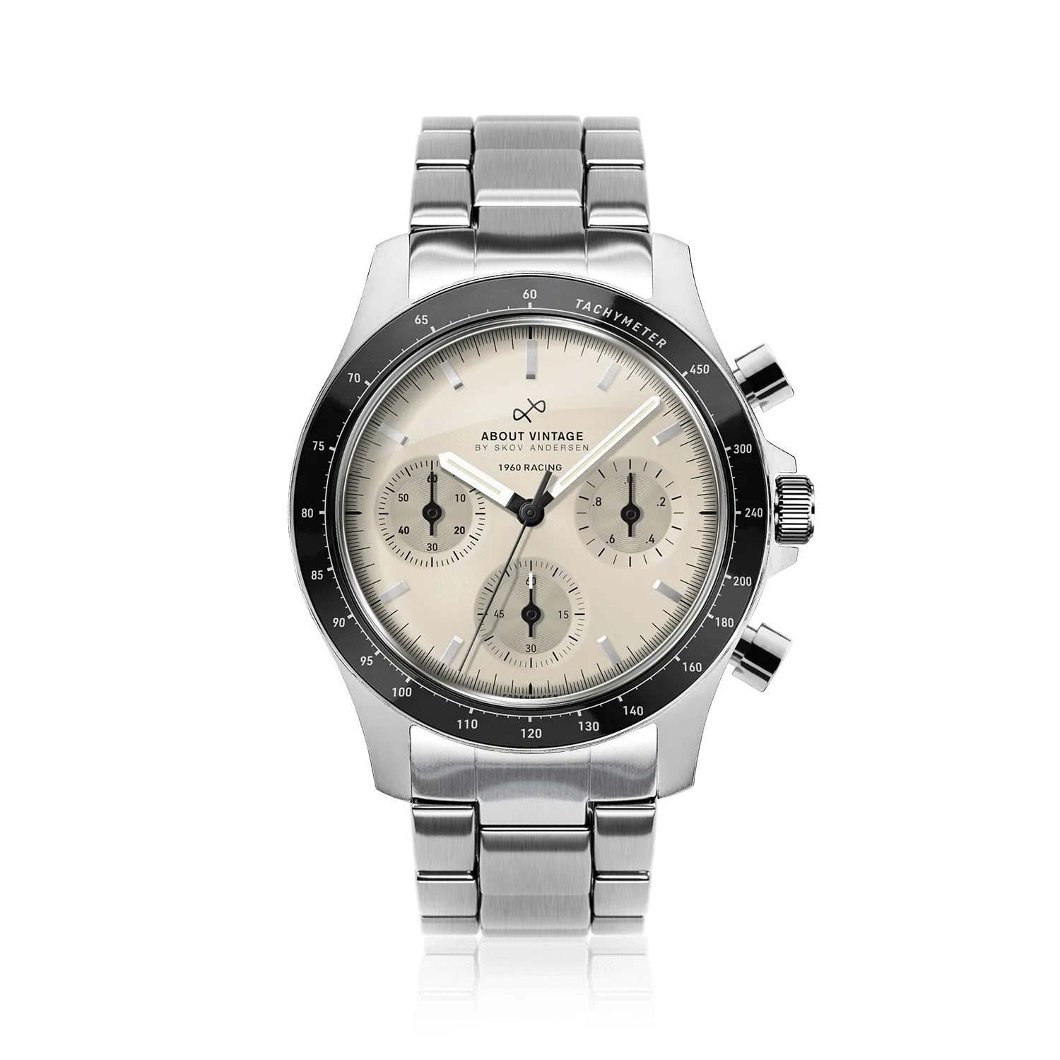 1960 Racing Chronograph, Steel / Off White