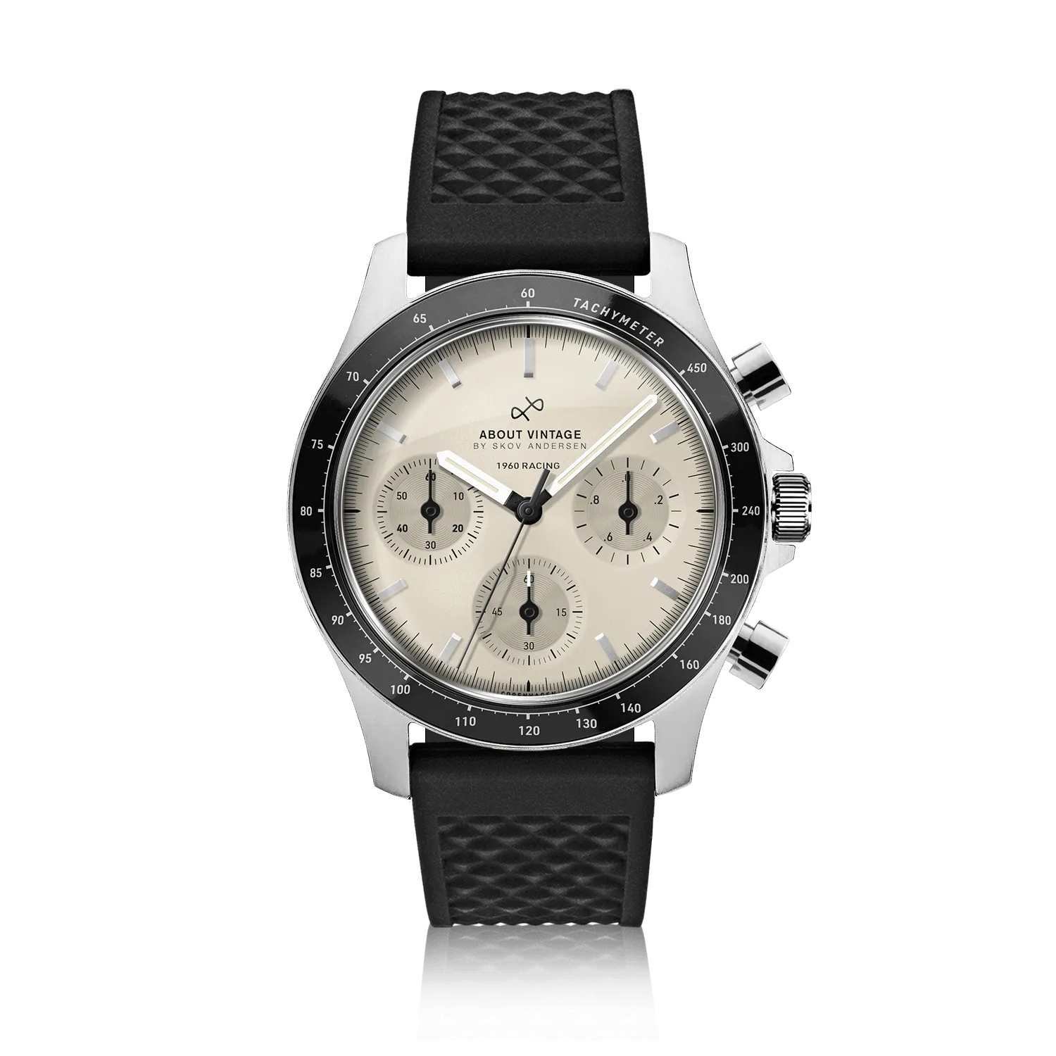 1960 Racing Chronograph, Steel / Off White
