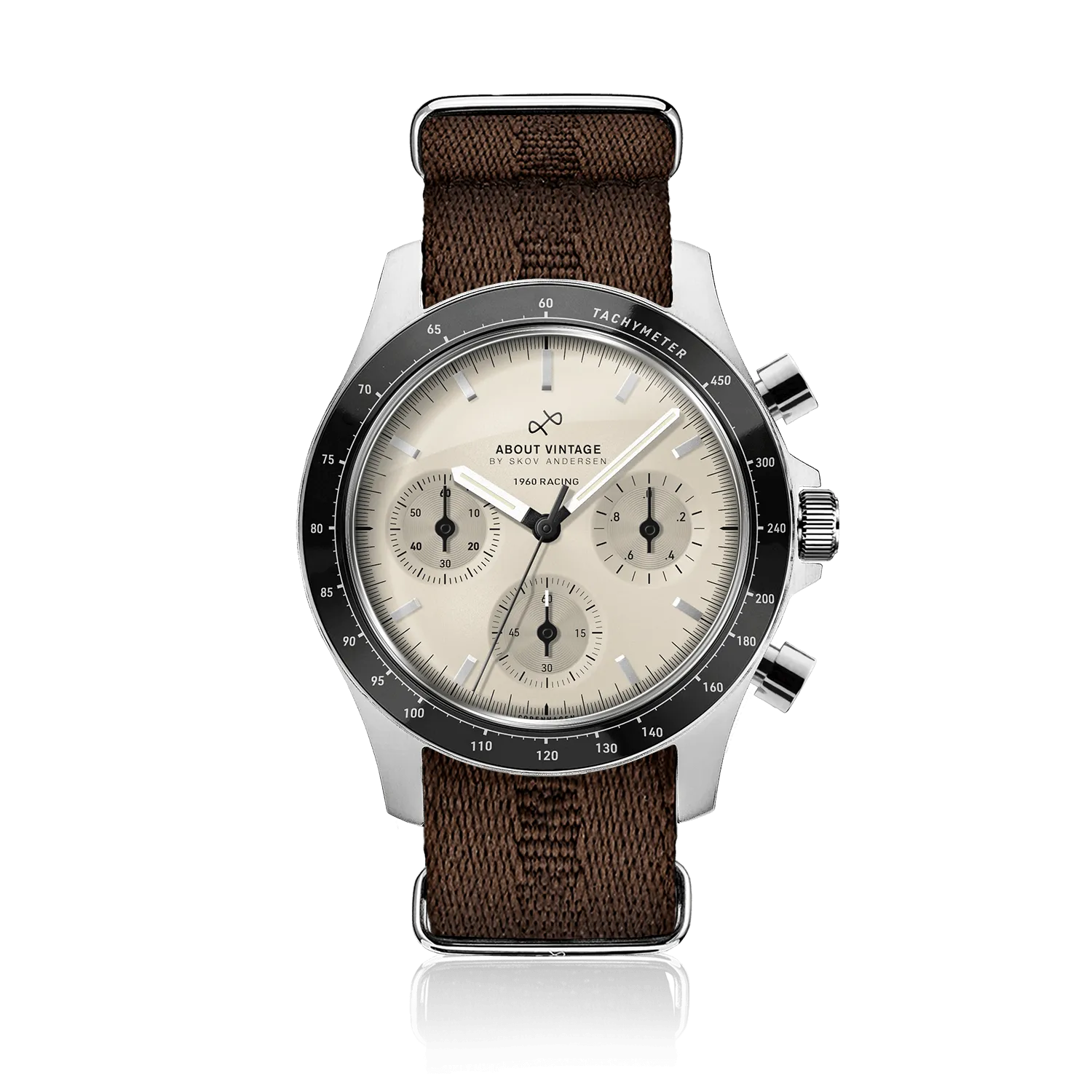 1960 Racing Chronograph, Steel / Off White