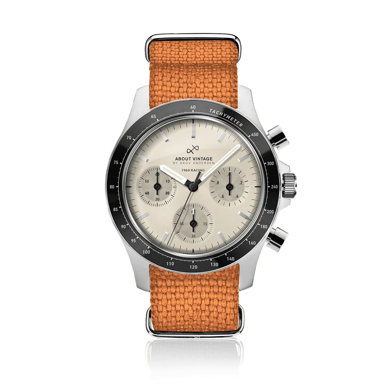 1960 Racing Chronograph, Steel / Off White