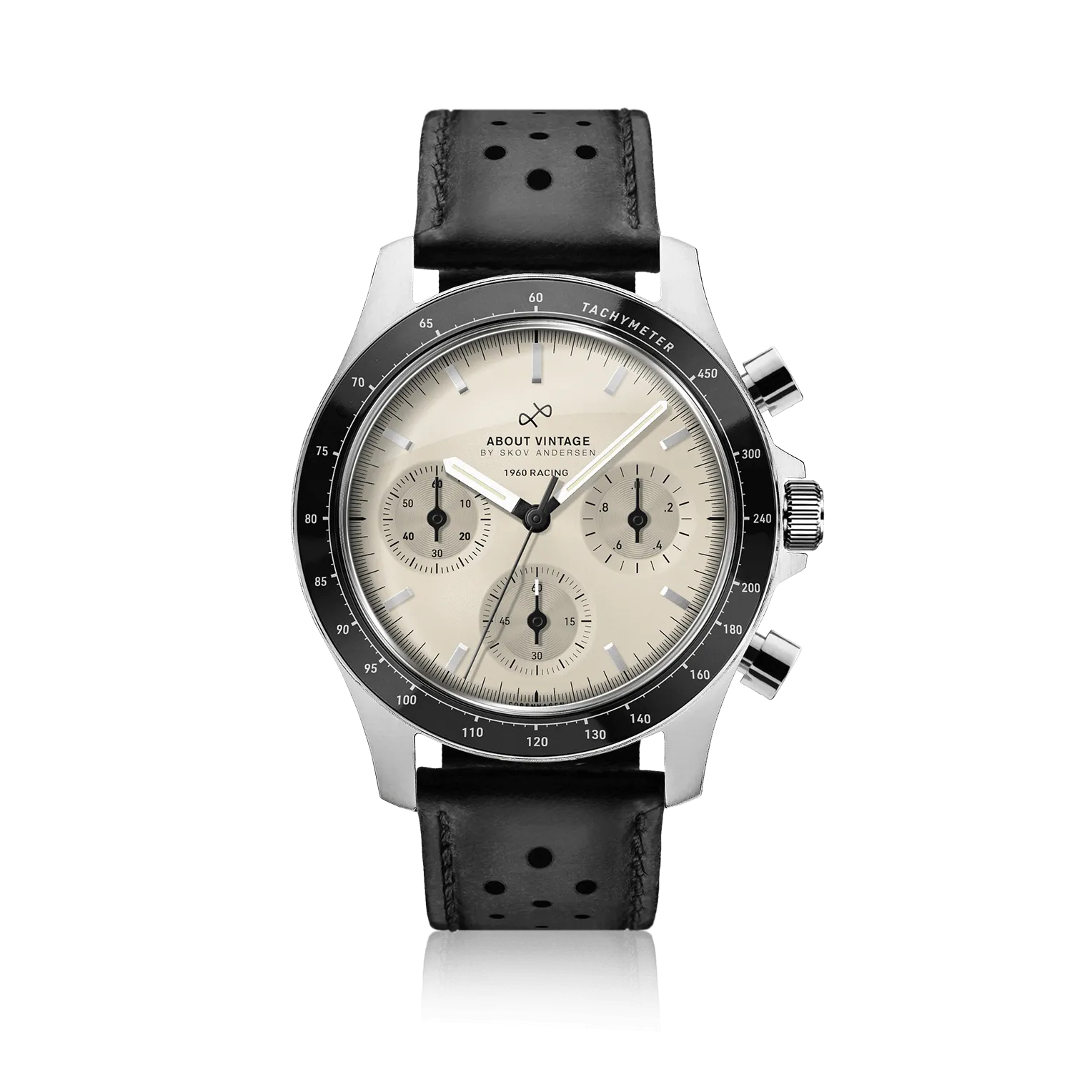 1960 Racing Chronograph, Steel / Off White