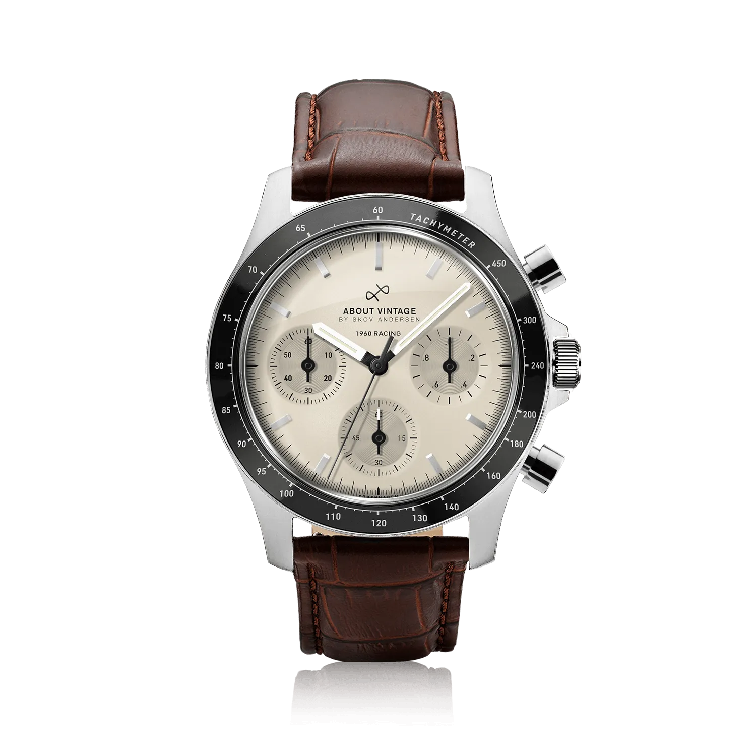 1960 Racing Chronograph, Steel / Off White
