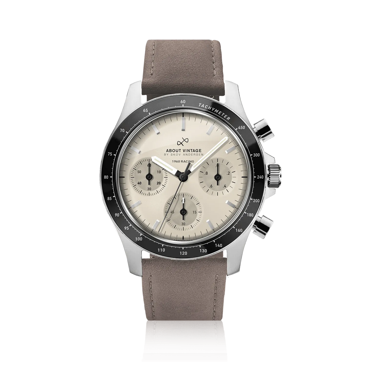 1960 Racing Chronograph, Steel / Off White