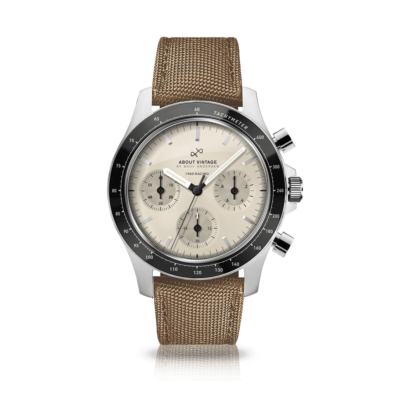 1960 Racing Chronograph, Steel / Off White