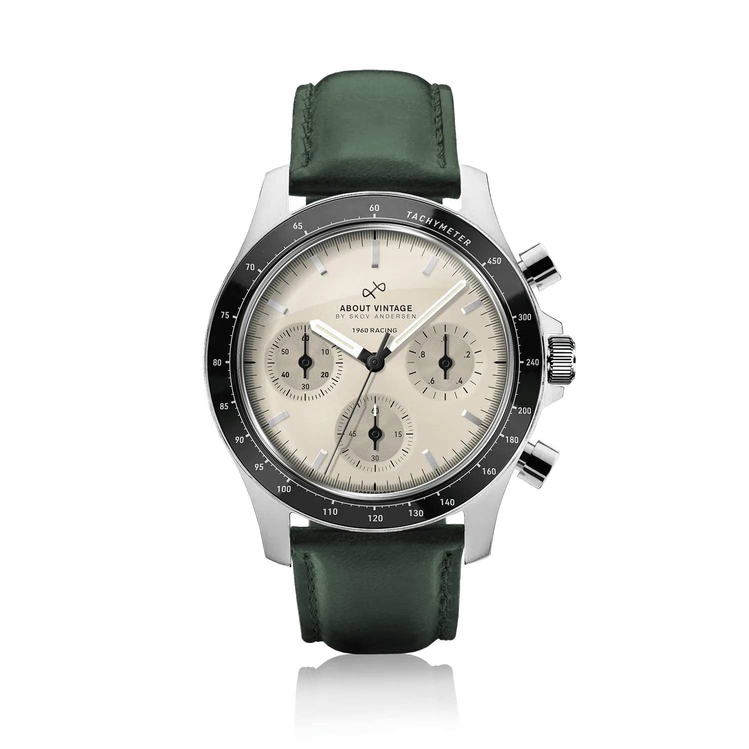 1960 Racing Chronograph, Steel / Off White