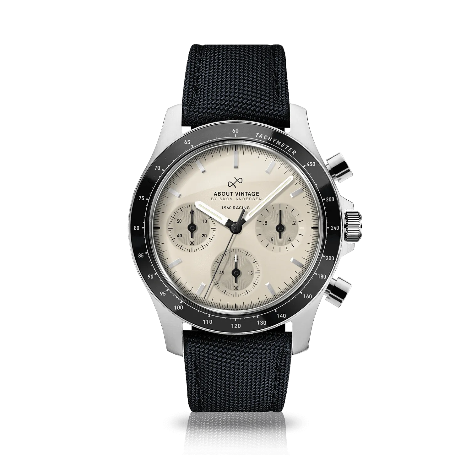 1960 Racing Chronograph, Steel / Off White