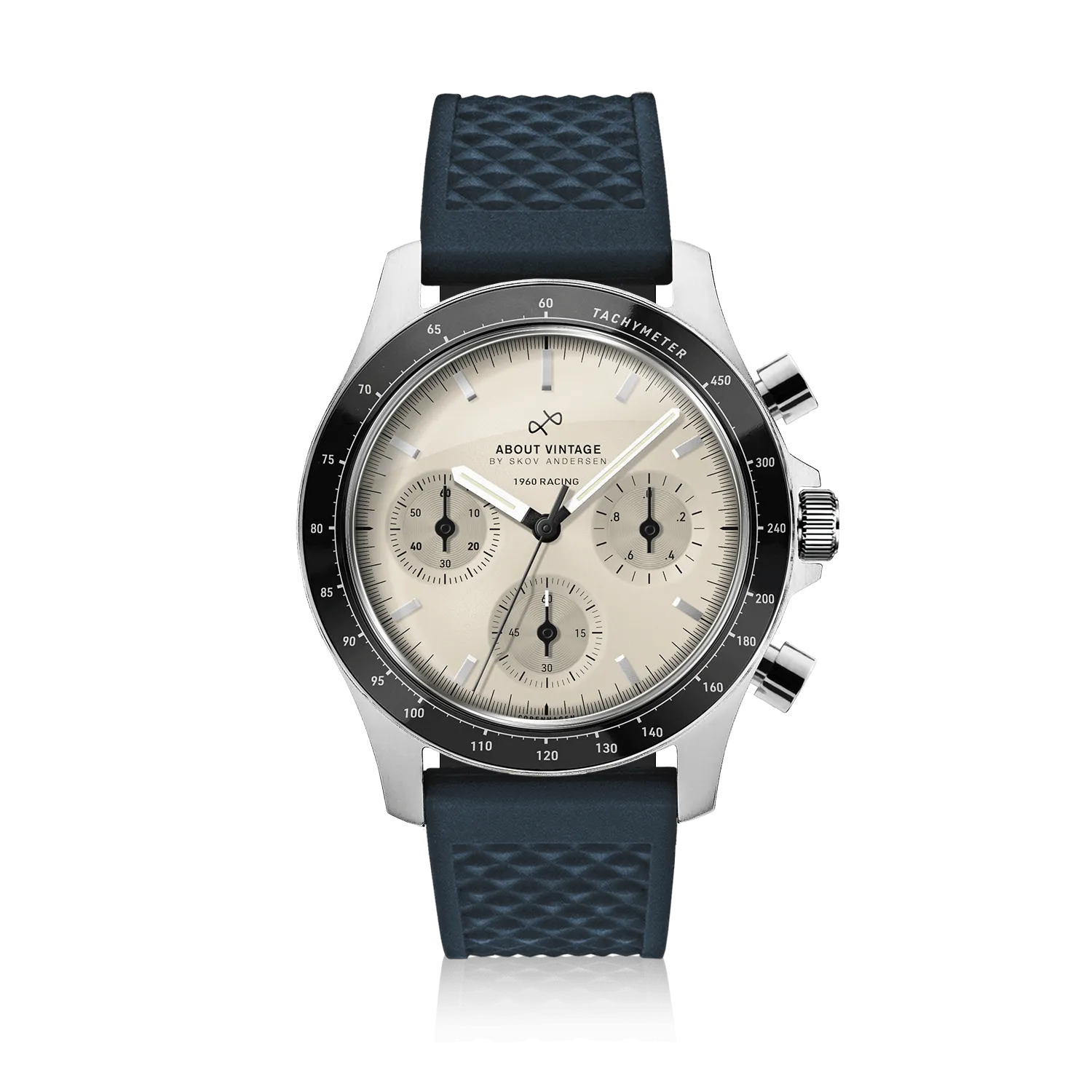 1960 Racing Chronograph, Steel / Off White