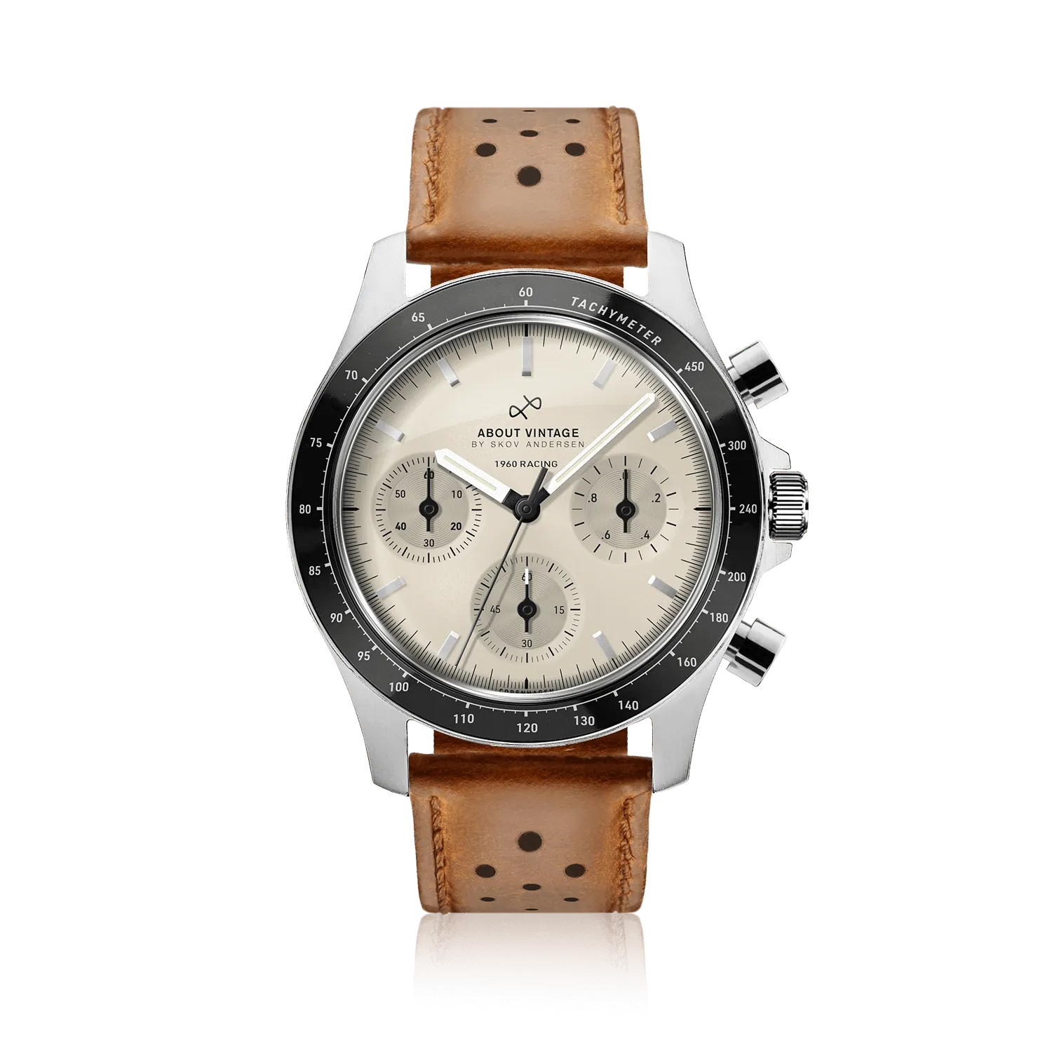 1960 Racing Chronograph, Steel / Off White
