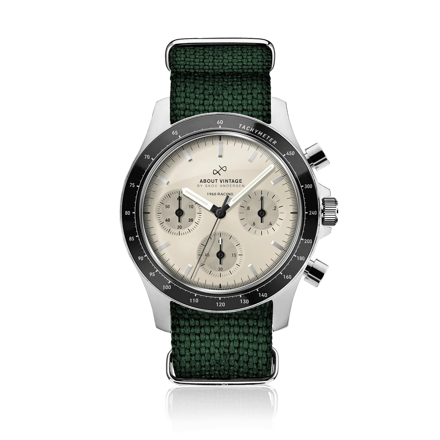 1960 Racing Chronograph, Steel / Off White