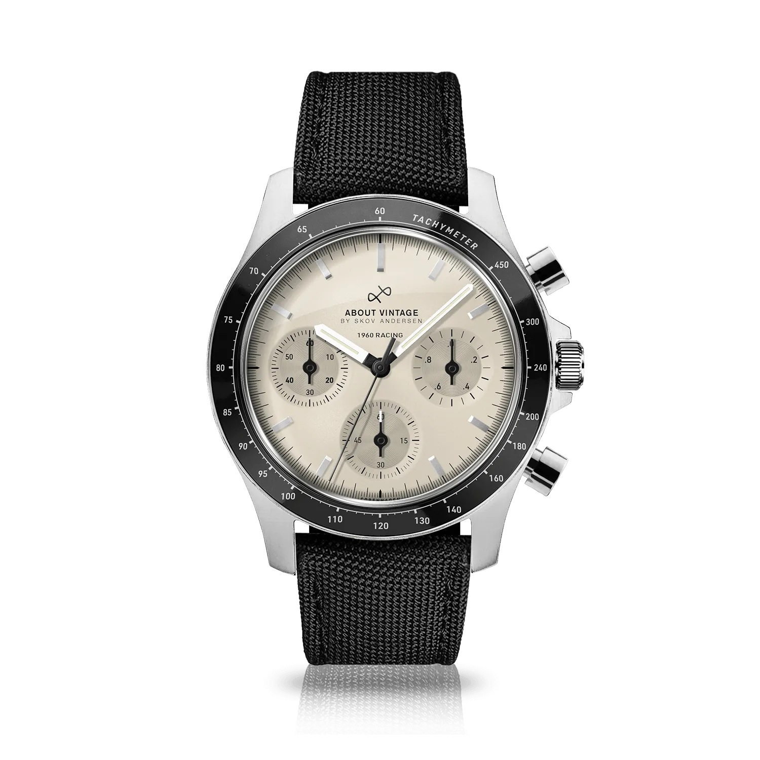 1960 Racing Chronograph, Steel / Off White