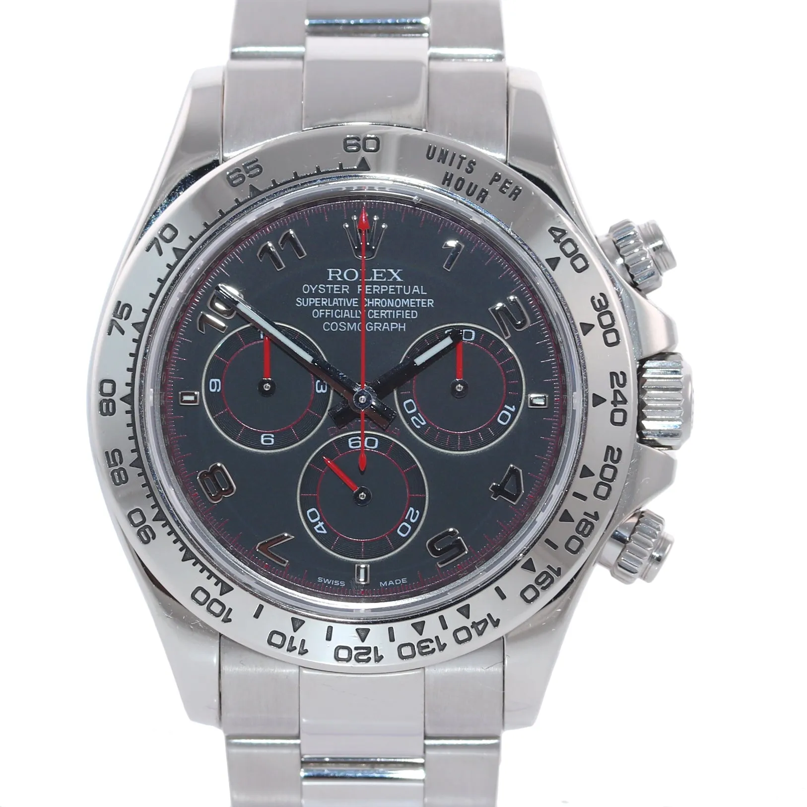 2008 MINT PAPERS Rolex Daytona Black Racing Dial 116509 18k White Gold Watch Box
