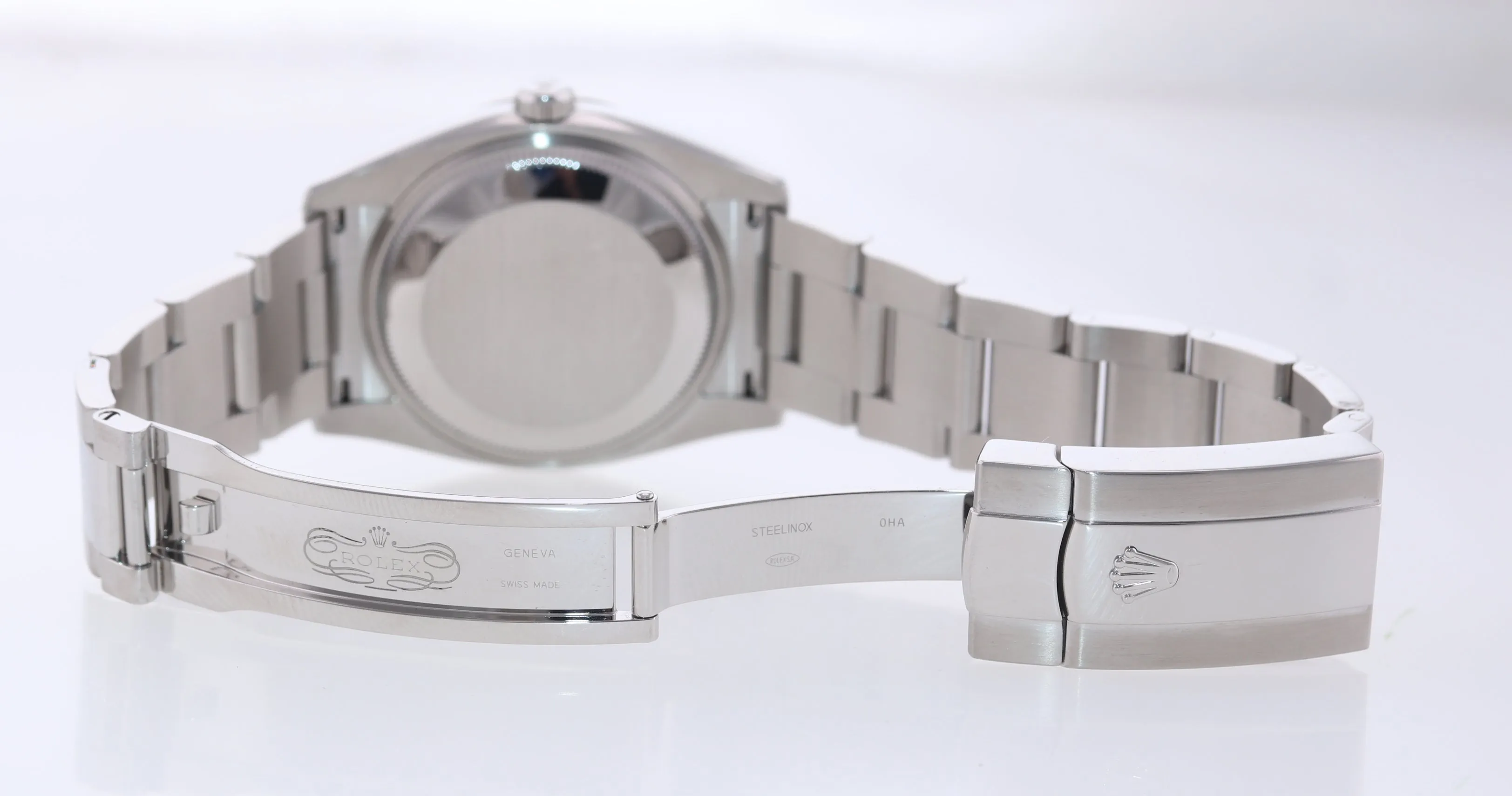 2014 Rolex Date 115234 Black Oyster Perpetual Fluted Watch Box