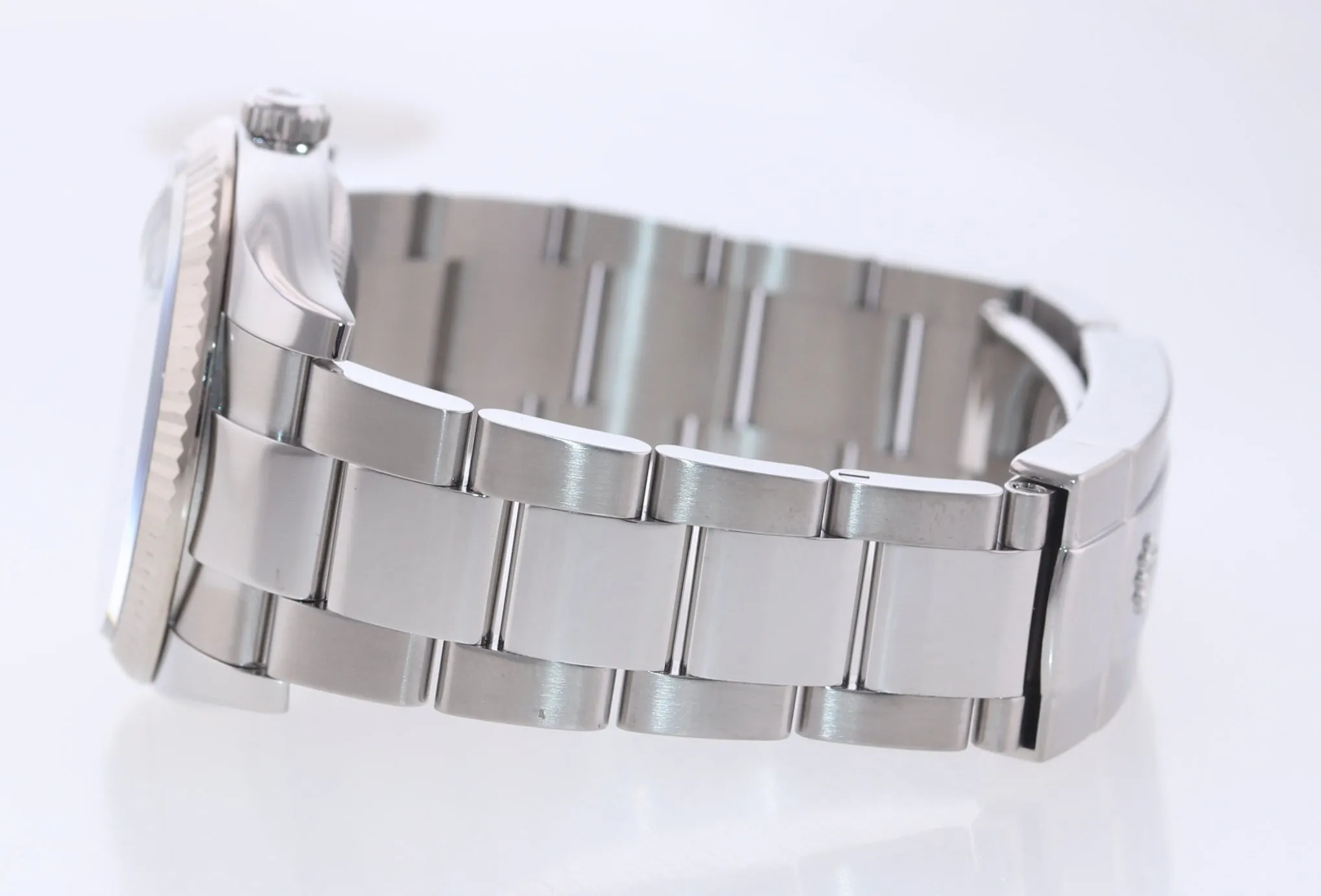 2014 Rolex Date 115234 Black Oyster Perpetual Fluted Watch Box