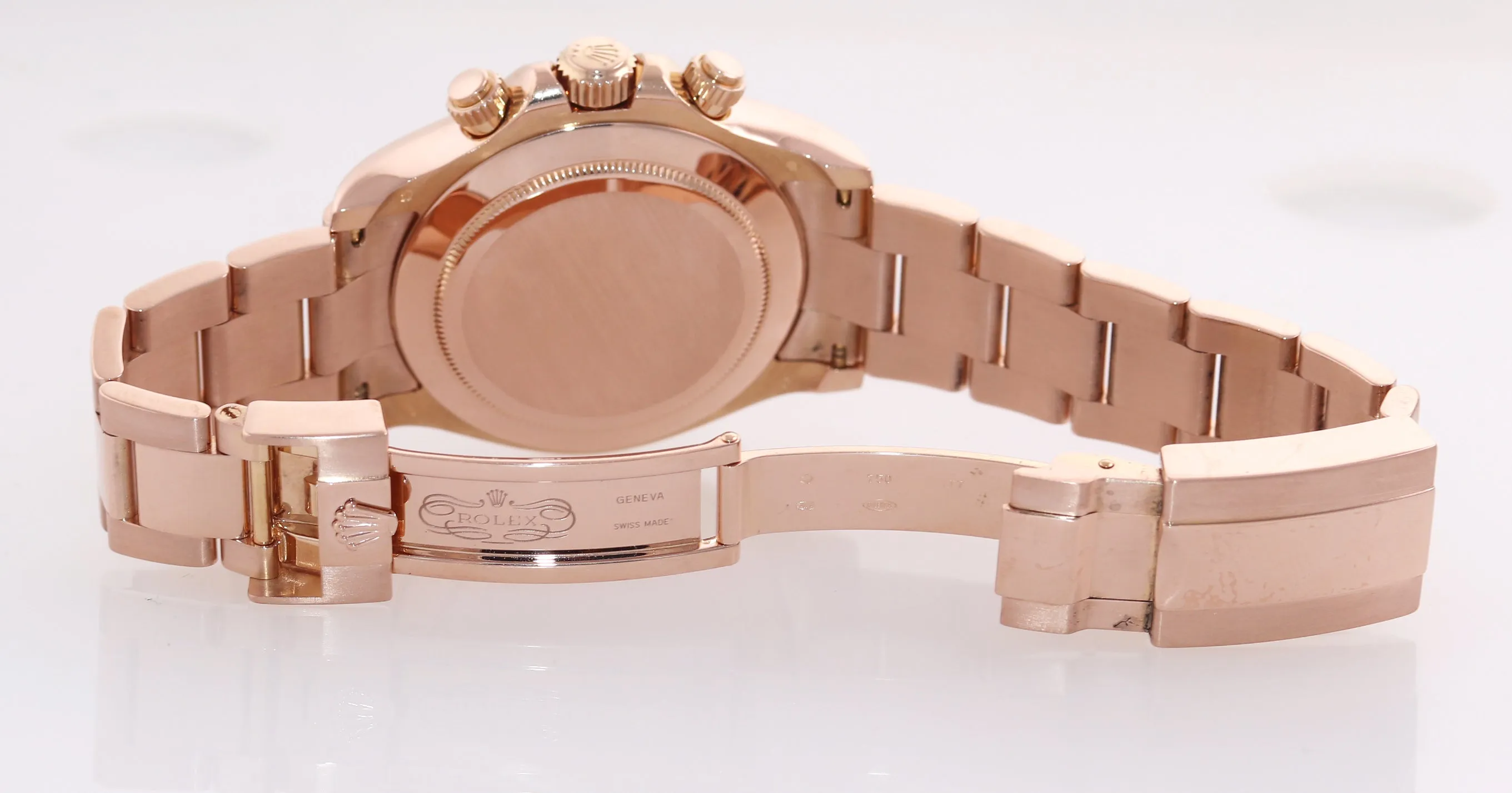 2015 PAPERS MINT Rolex Daytona 18k Rose Gold 116505 Black Dial Watch Box