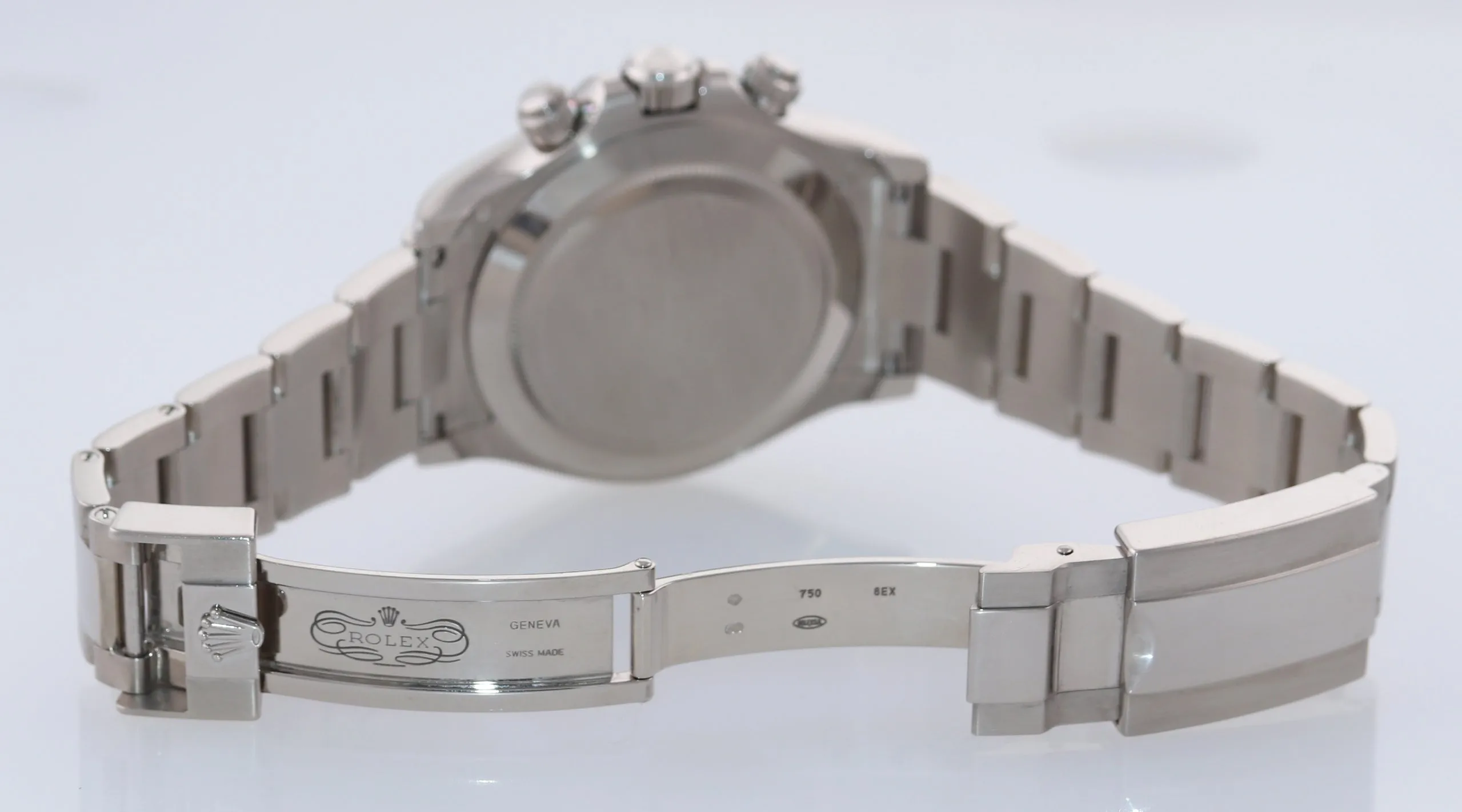 2015 PAPERS Rolex Daytona Silver Dial 116509 18k White Gold NEW BUCKLE Watch Box