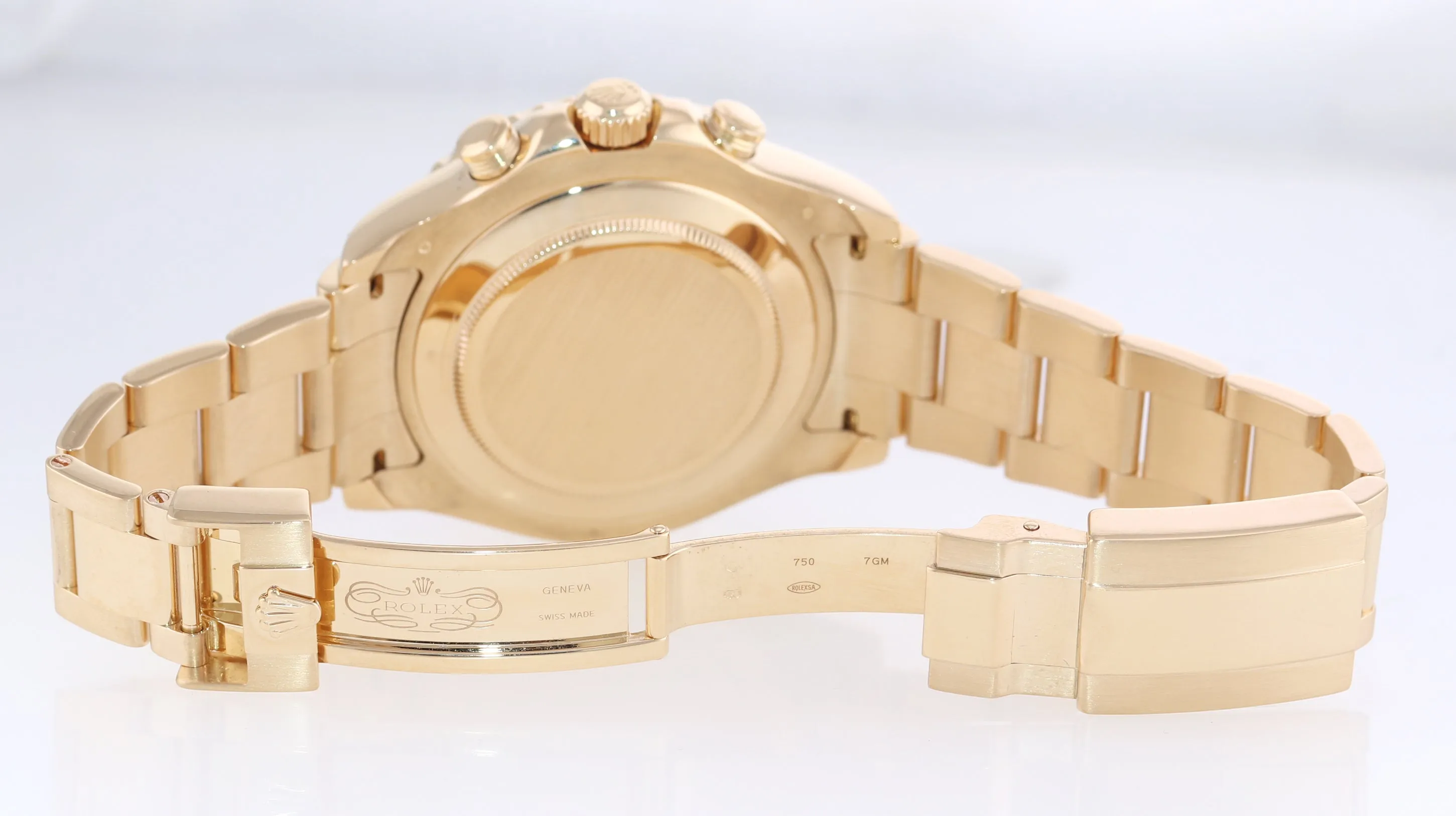2016 PAPERS BLUE HANDS Men's Rolex Yacht-Master 2 Yellow Gold 116688 44mm Watch
