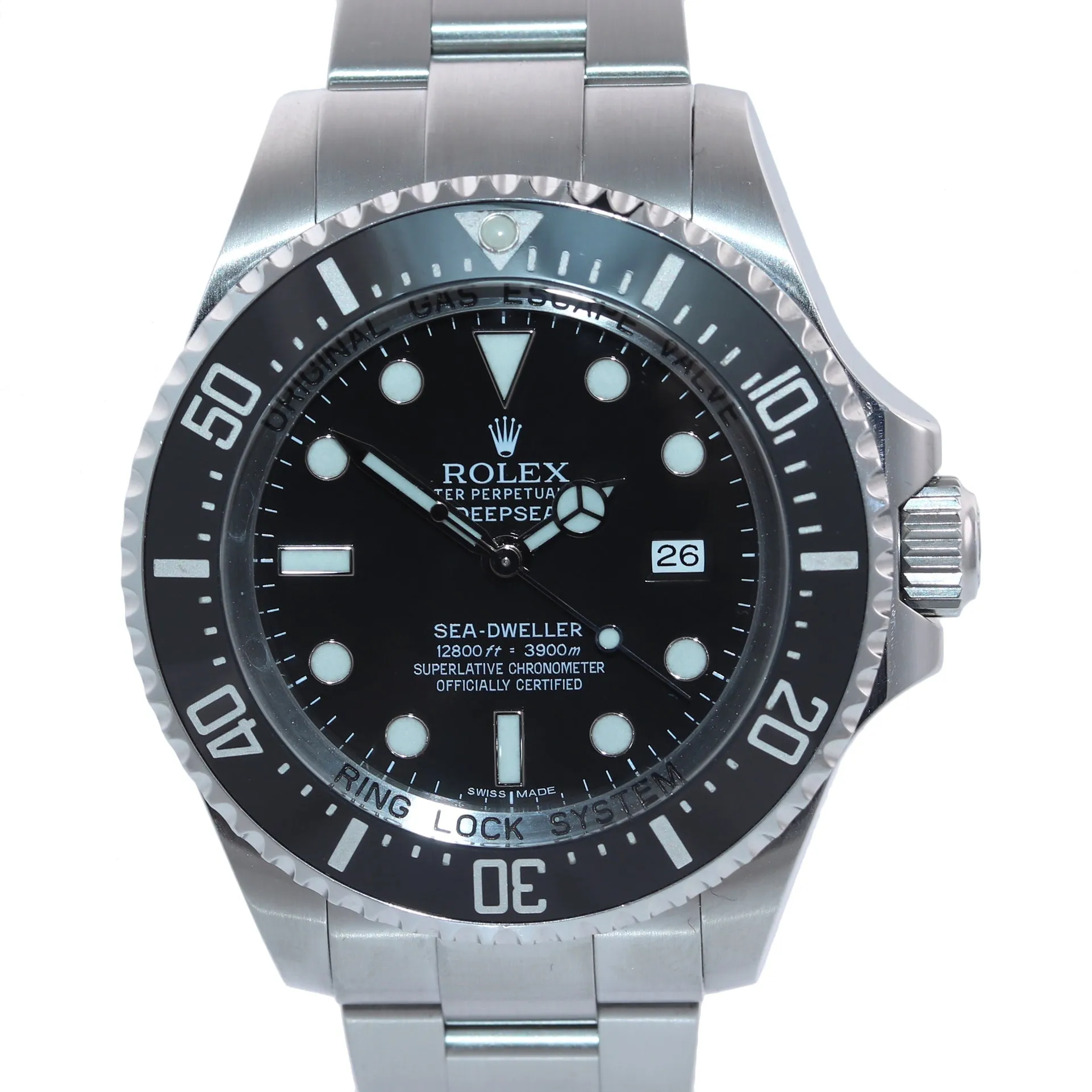 2016 Rolex Sea-Dweller Deepsea 116660 Steel 44mm Black Divers Watch Box