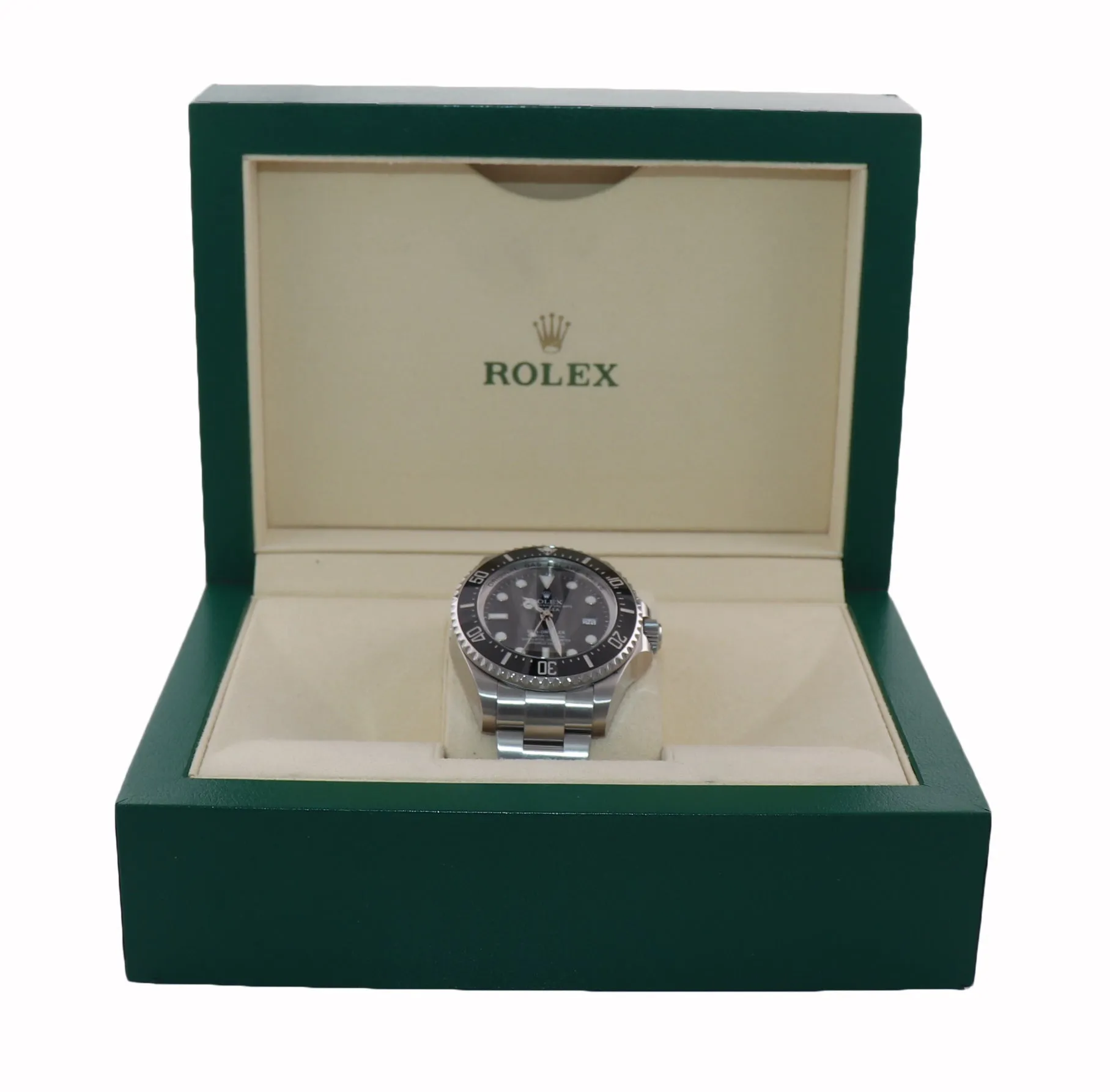 2016 Rolex Sea-Dweller Deepsea 116660 Steel 44mm Black Divers Watch Box