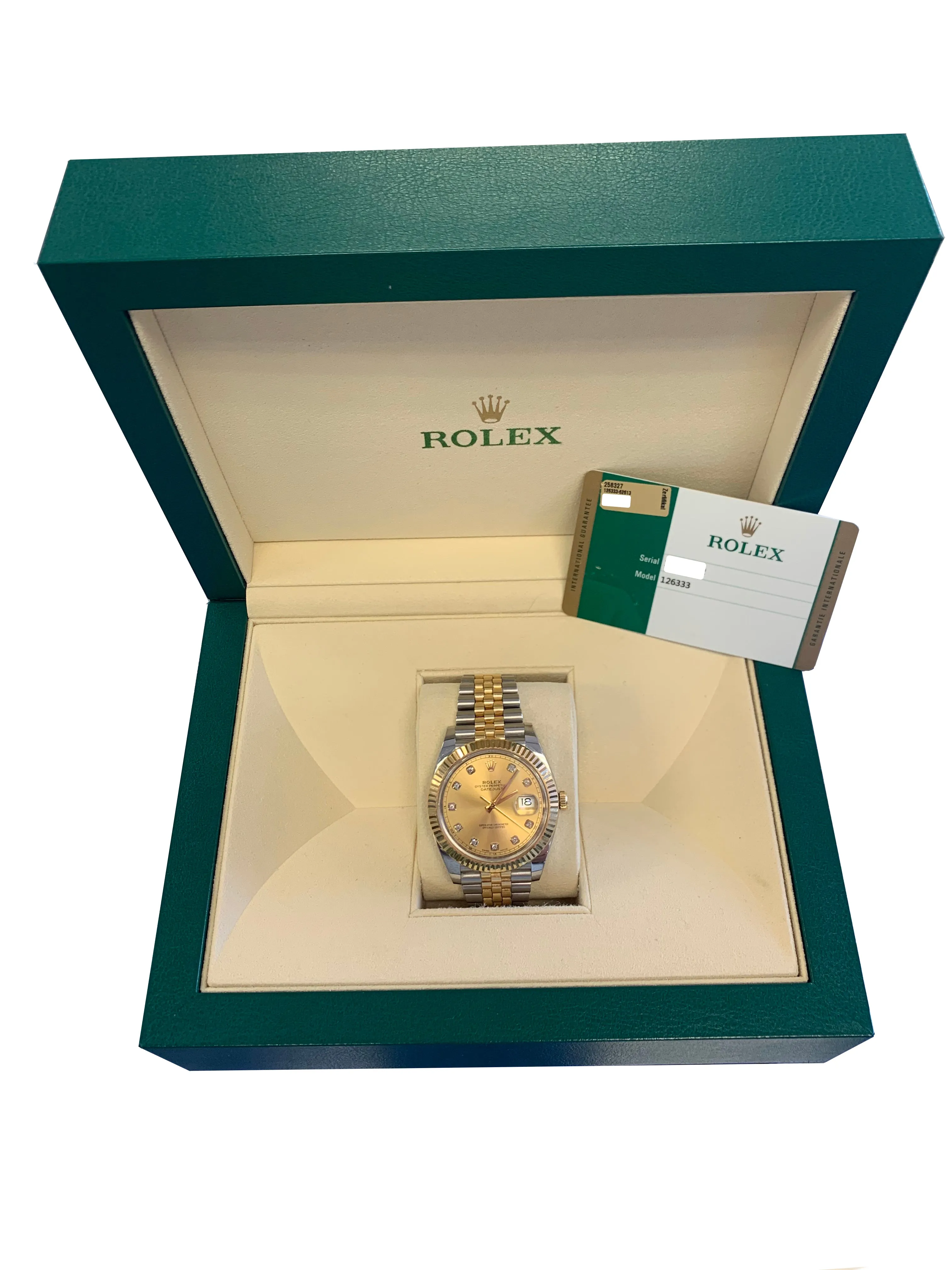 2016 UNPOLISHED Rolex DateJust 41 II 126333 Diamond Two-Tone Jubilee Watch