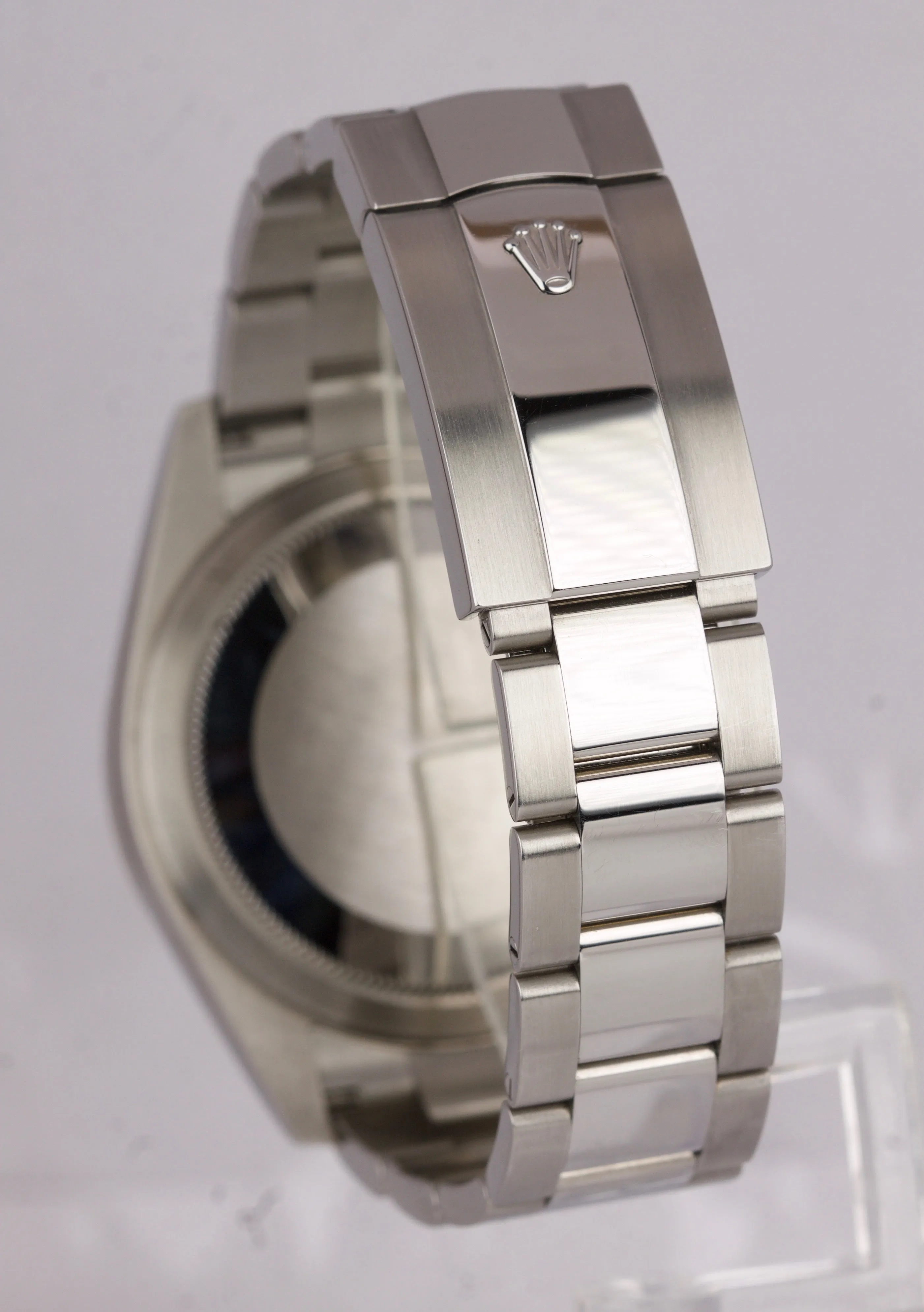 2019 MINT Rolex Sky-Dweller Stainless White Gold BLUE DIAL 326934 42mm Watch