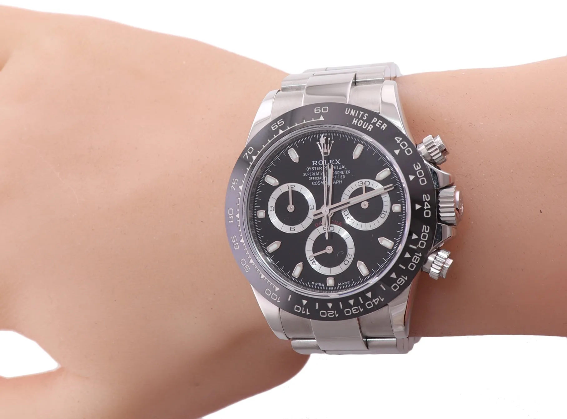 2019 PAPERS Rolex Daytona 116500 Black Ceramic Chrono Steel Watch Box