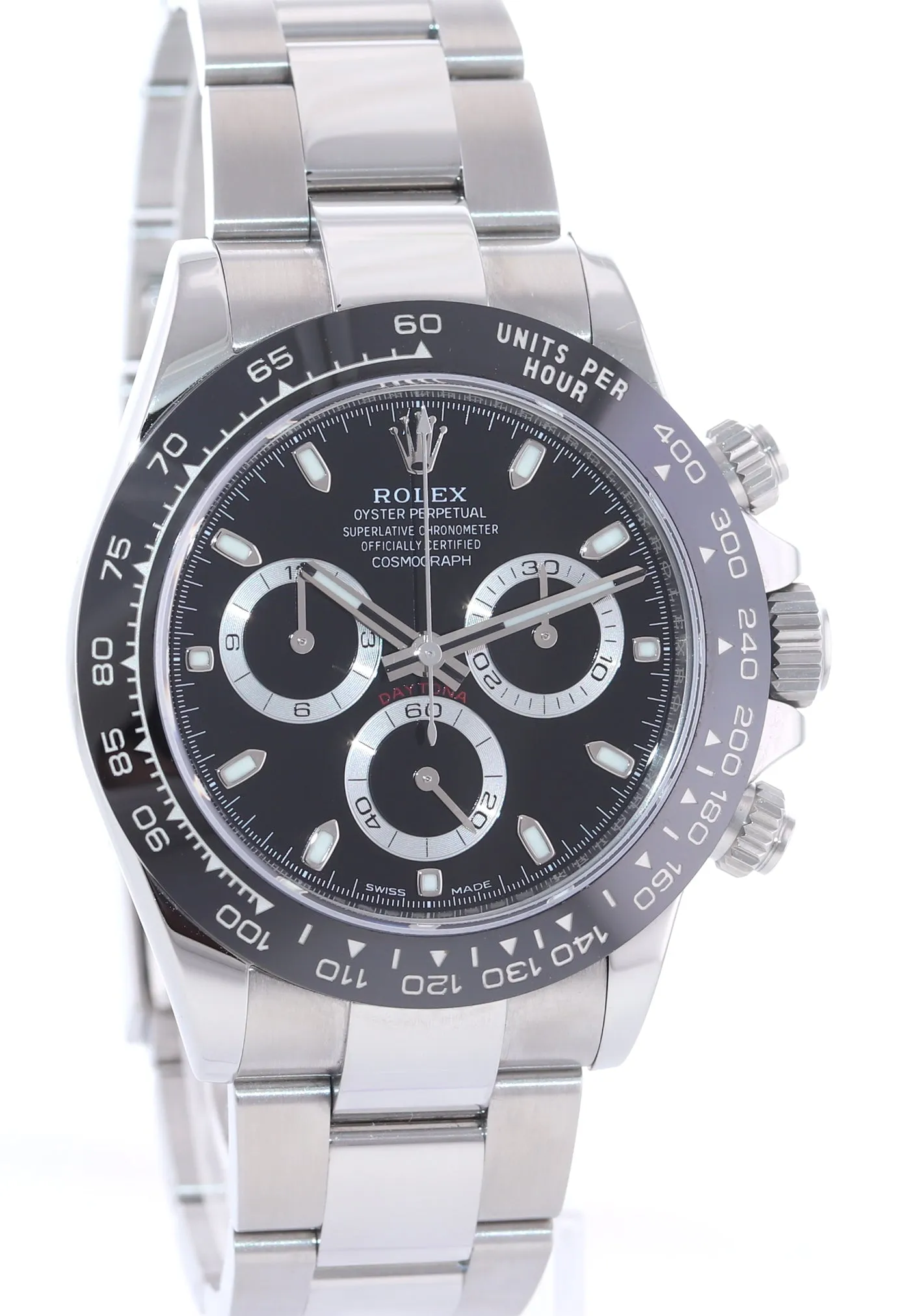 2019 PAPERS Rolex Daytona 116500 Black Ceramic Chrono Steel Watch Box