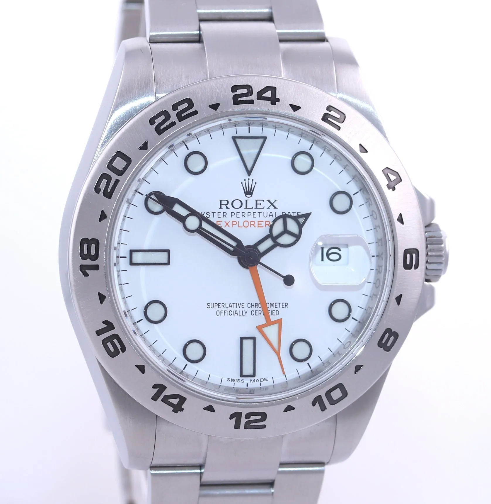 2019 Rolex Explorer II 42mm Polar 216570 White Steel Oyster GMT Watch Box
