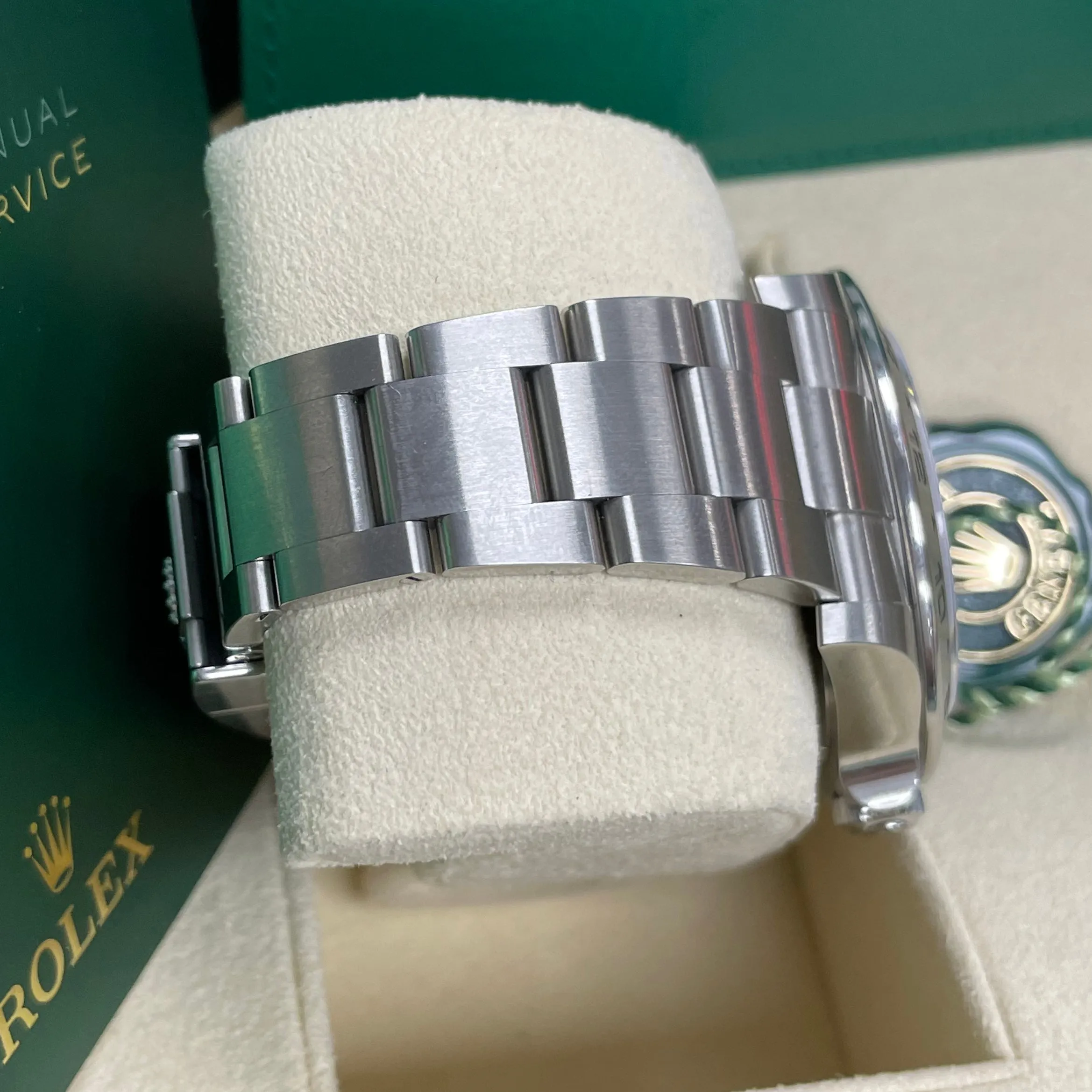 2019 Rolex Explorer II 42mm White Orange Stainless Steel GMT Date Watch 216570