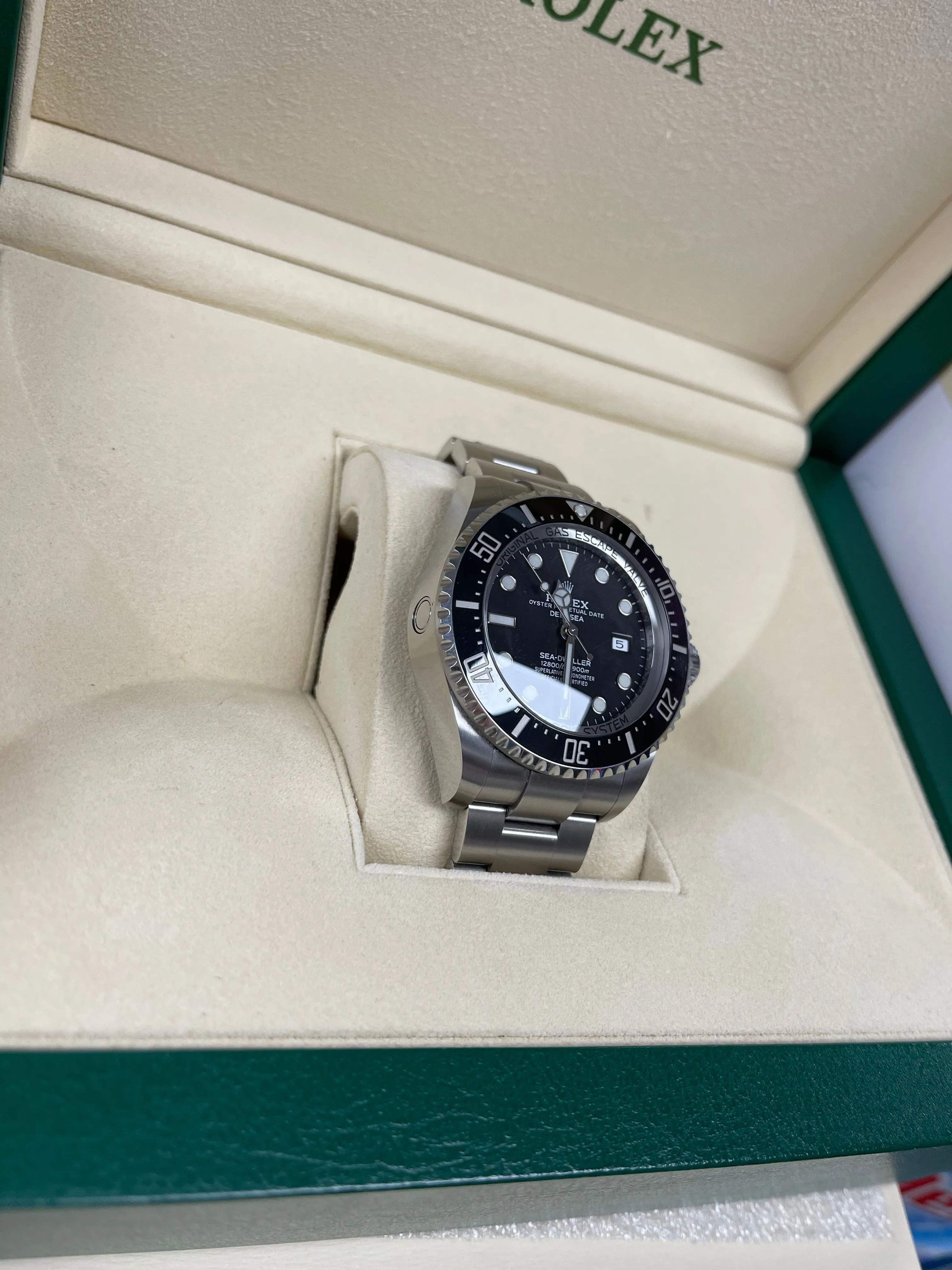 2019 Rolex Sea-Dweller Deepsea Black Stainless 44mm Dive 126660 Watch