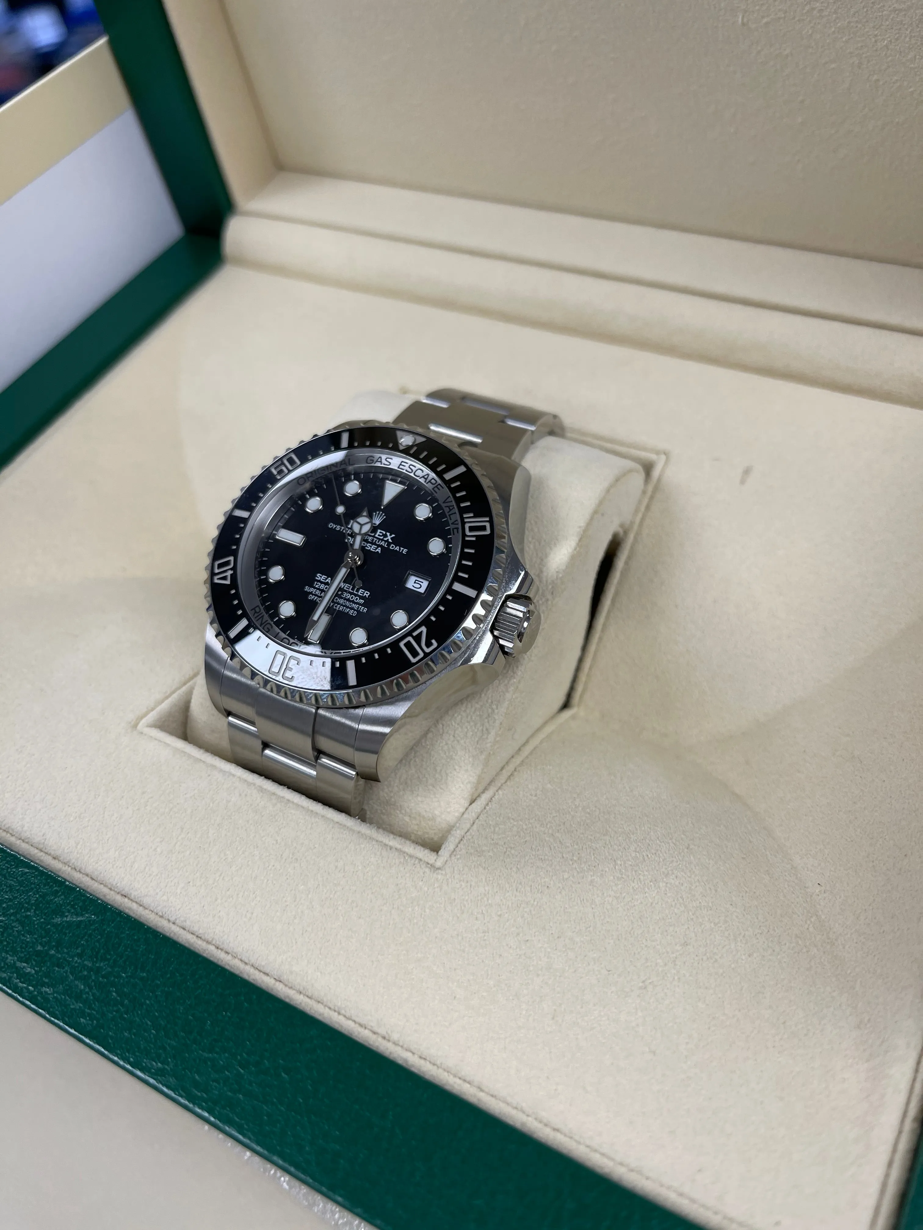 2019 Rolex Sea-Dweller Deepsea Black Stainless 44mm Dive 126660 Watch