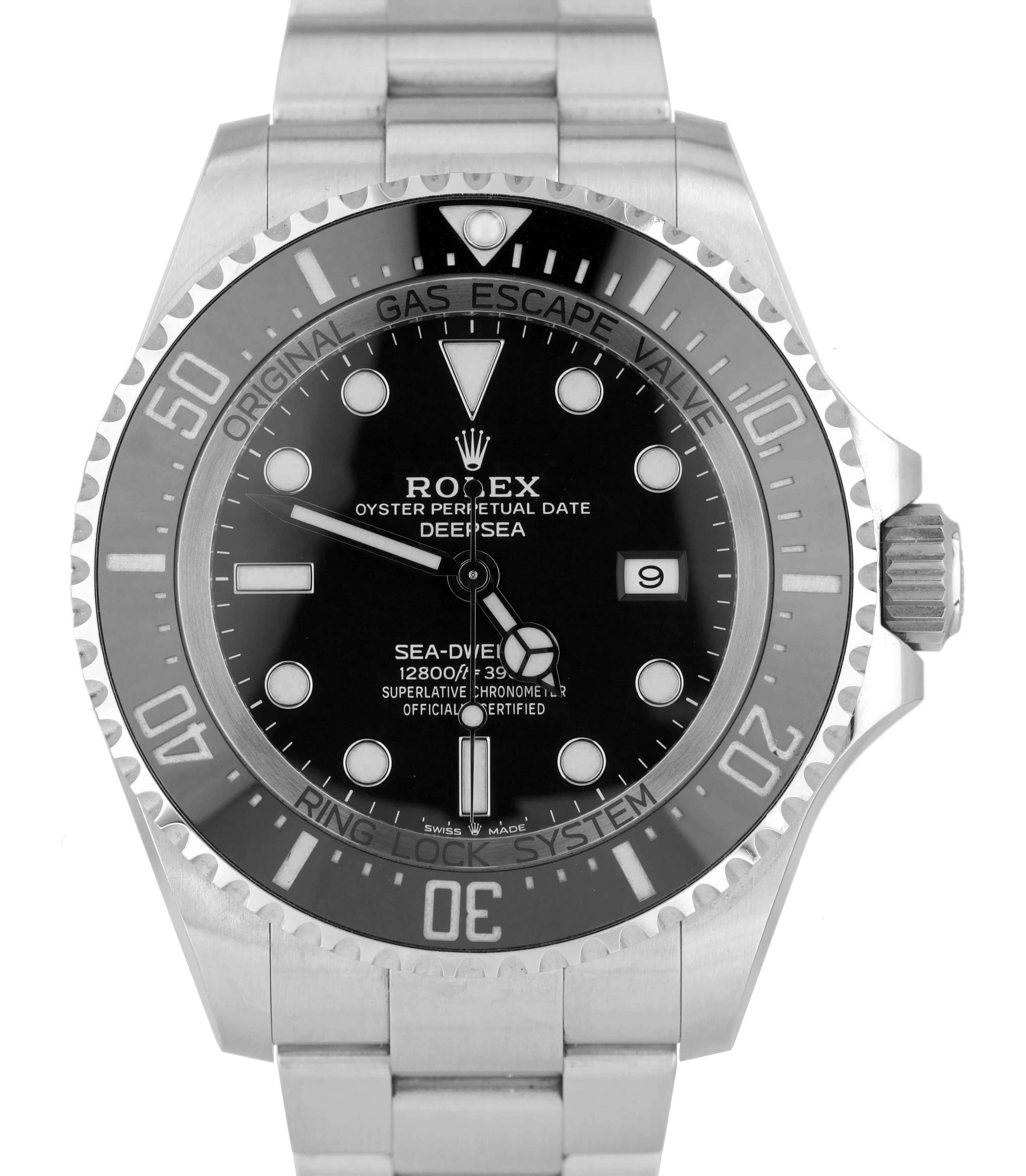 2019 Rolex Sea-Dweller Deepsea Black Stainless 44mm Dive 126660 Watch
