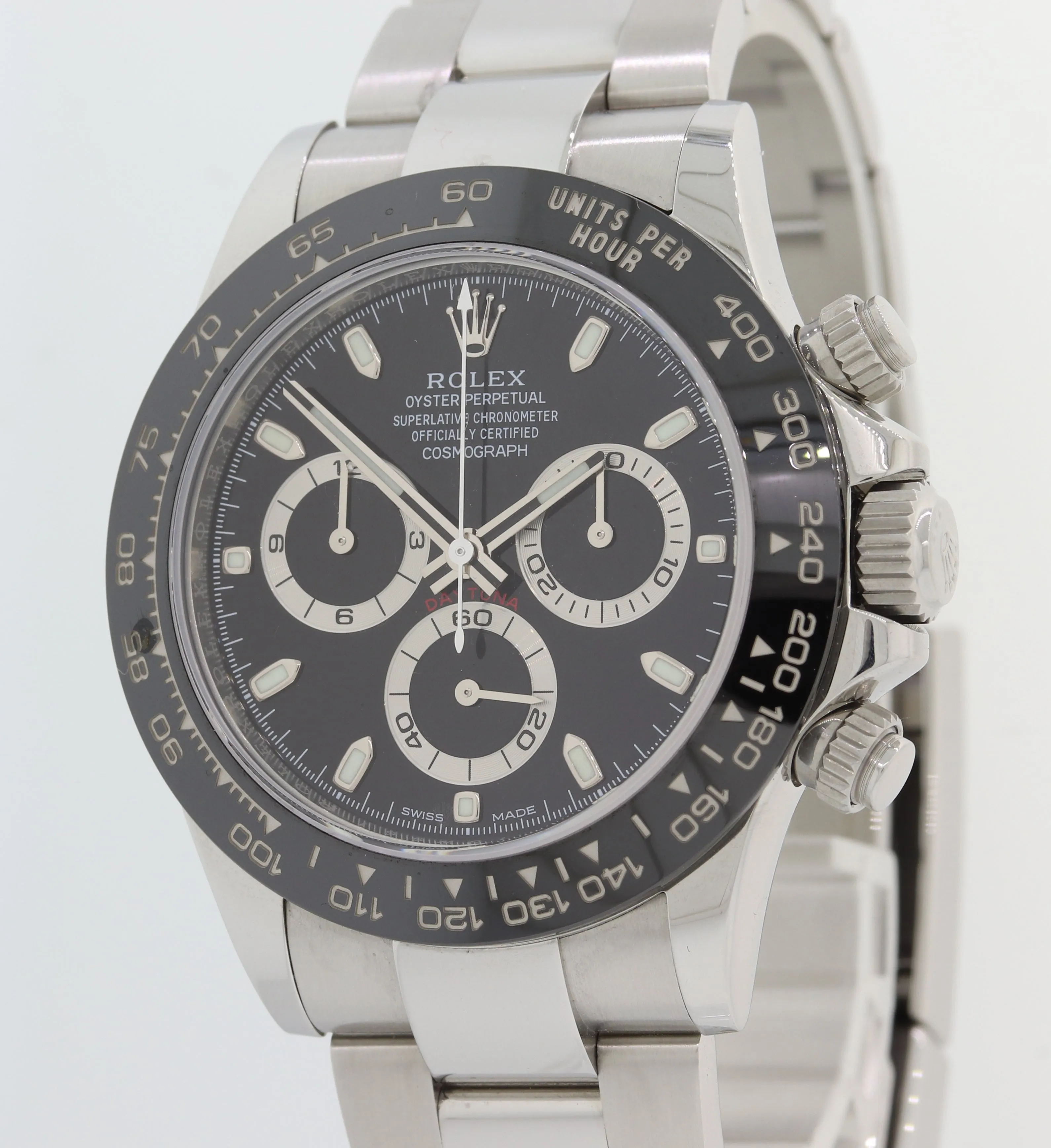 2019 WARRANTY PAPERS Rolex Daytona 116500LN Black Dial Ceramic Steel Watch Box