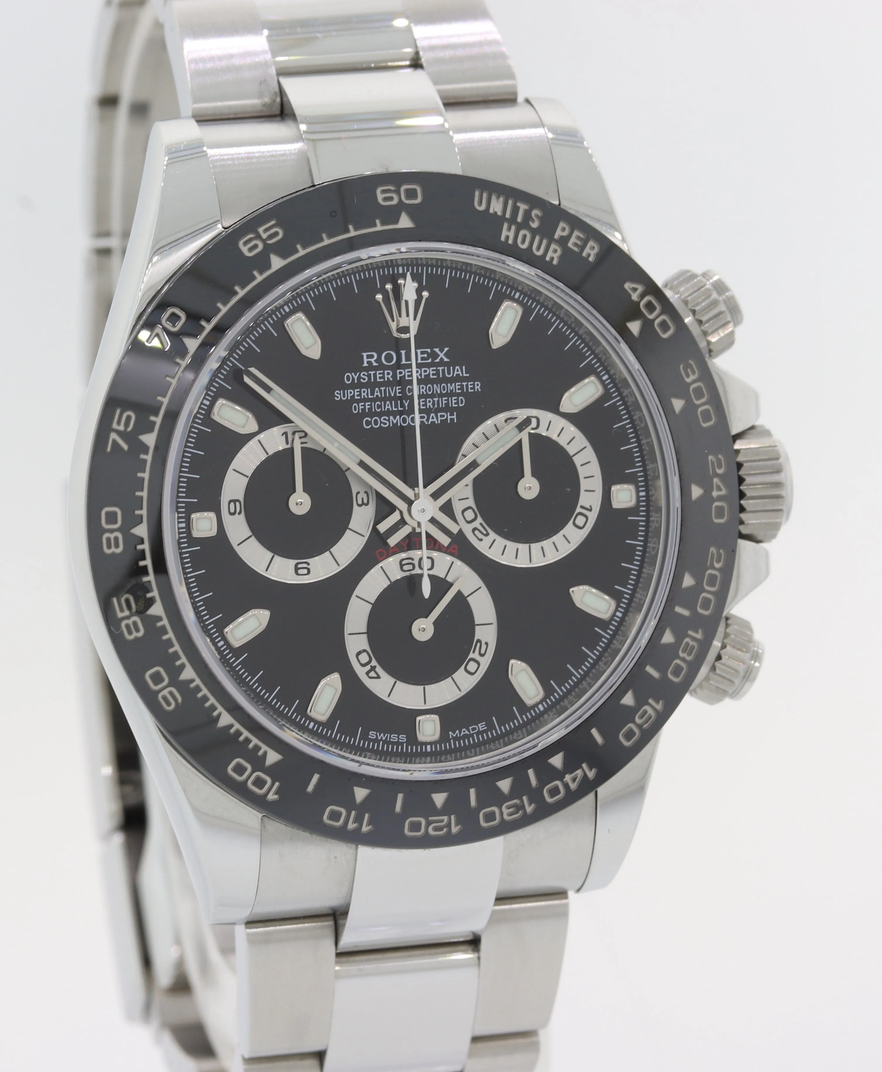 2019 WARRANTY PAPERS Rolex Daytona 116500LN Black Dial Ceramic Steel Watch Box