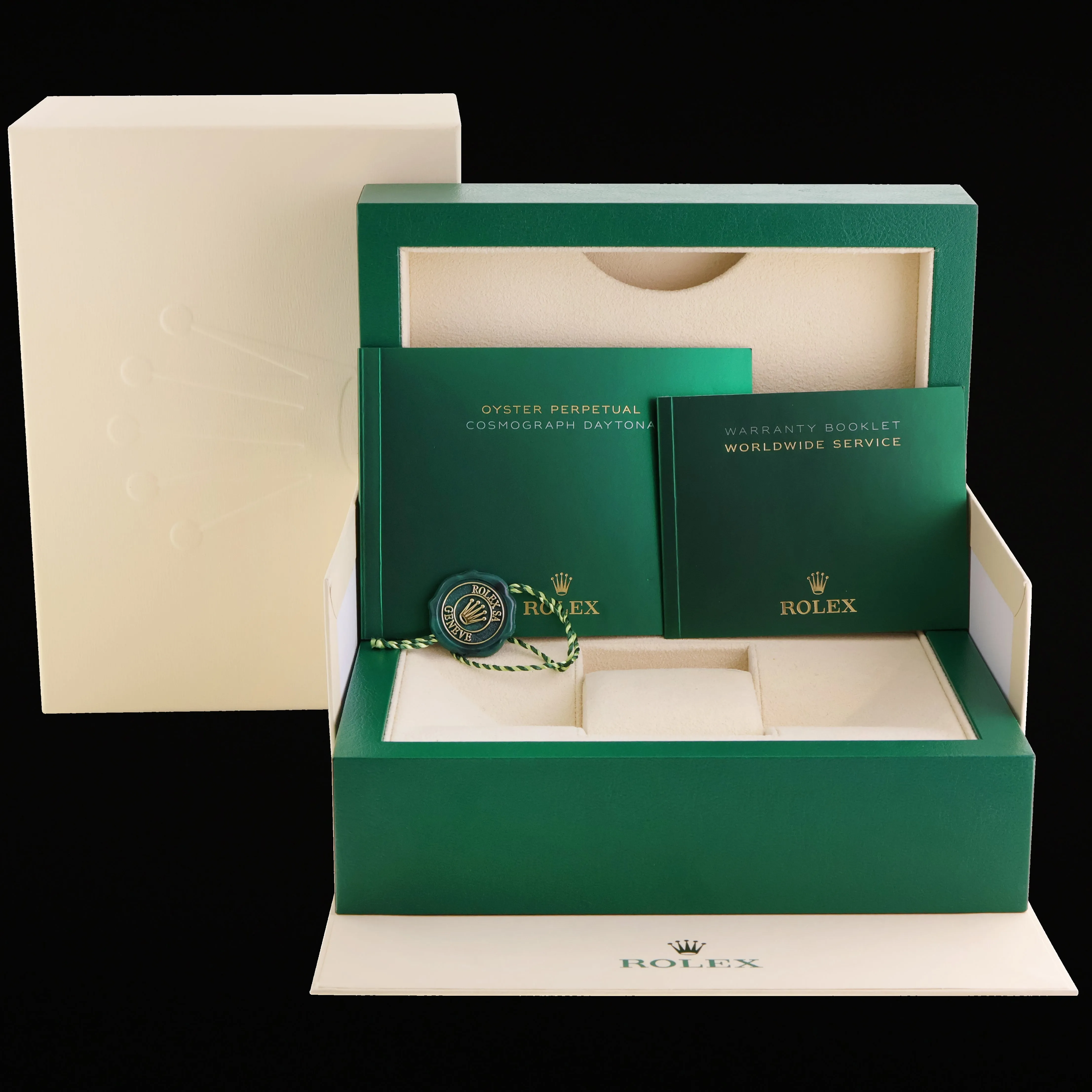 2020 MINT Rolex Daytona 116503 Dark Mop Crystal 8 Diamond Two Tone Gold Watch Box