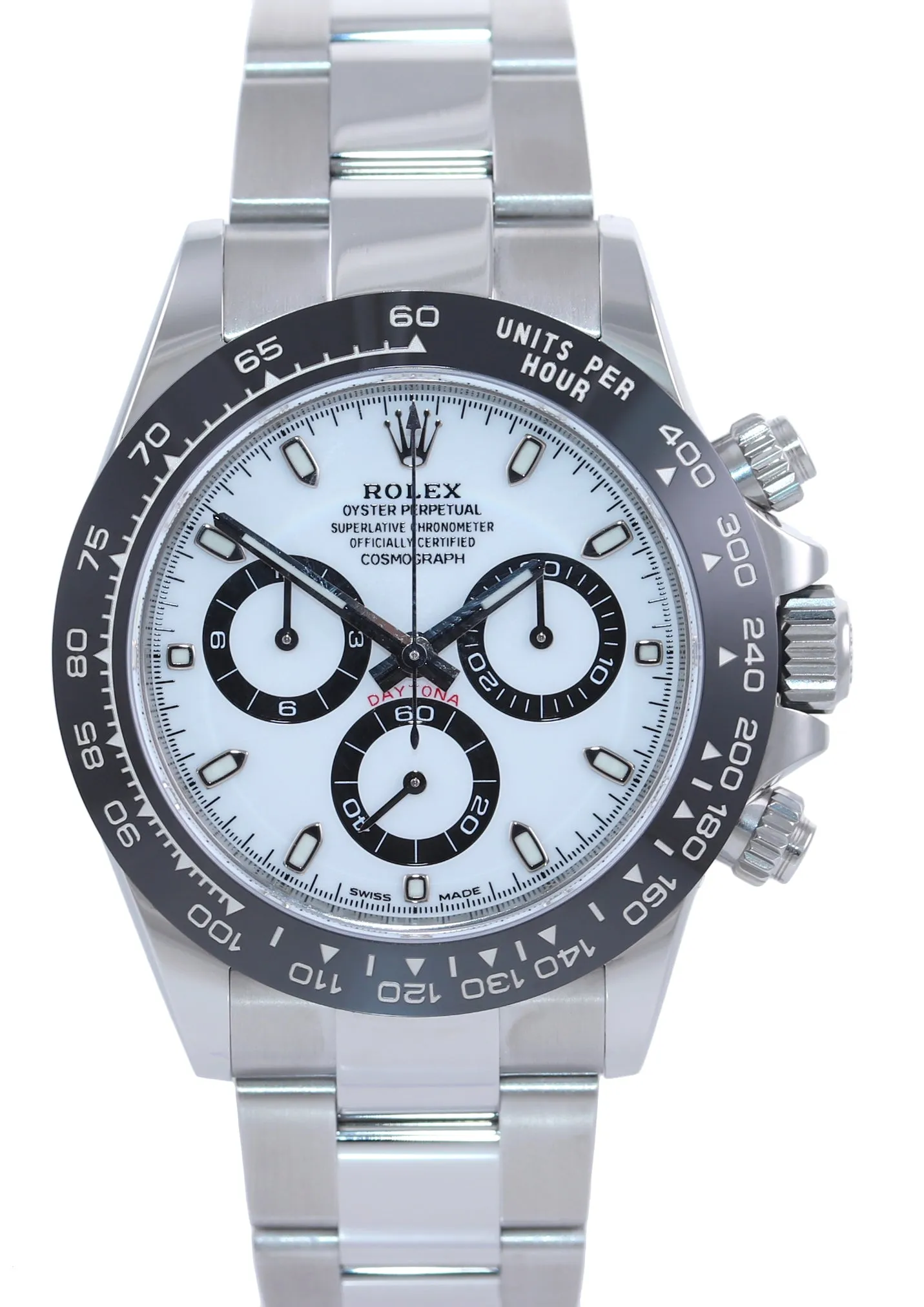 2020 NEW PAPERS Rolex Daytona 116500LN White Ceramic Panda 40mm Steel Watch