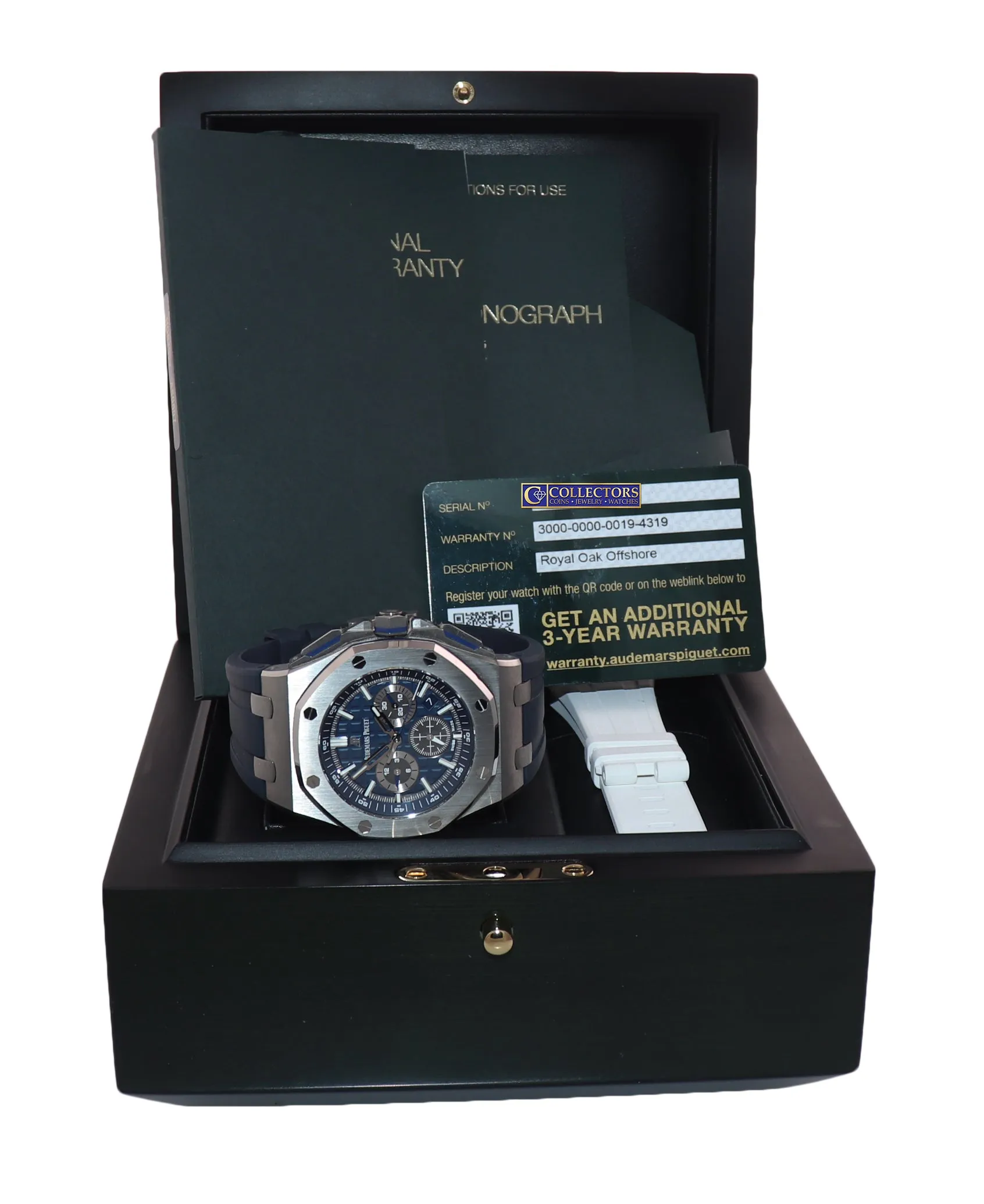 2020 PAPERS NEW Audemars Piguet AP Royal Oak Offshore Chrono 26480 Blue Watch