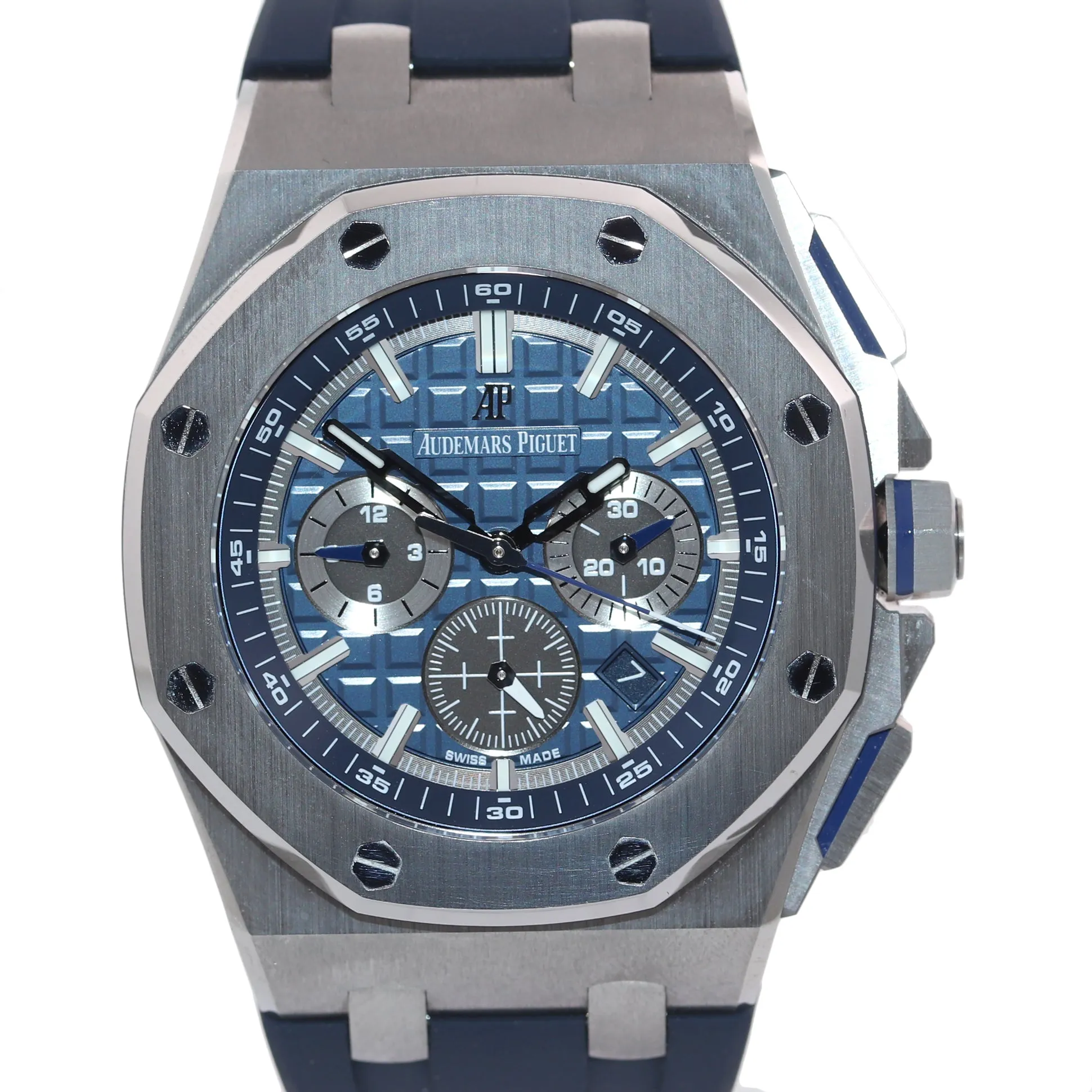 2020 PAPERS NEW Audemars Piguet AP Royal Oak Offshore Chrono 26480 Blue Watch