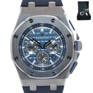 2020 PAPERS NEW Audemars Piguet AP Royal Oak Offshore Chrono 26480 Blue Watch