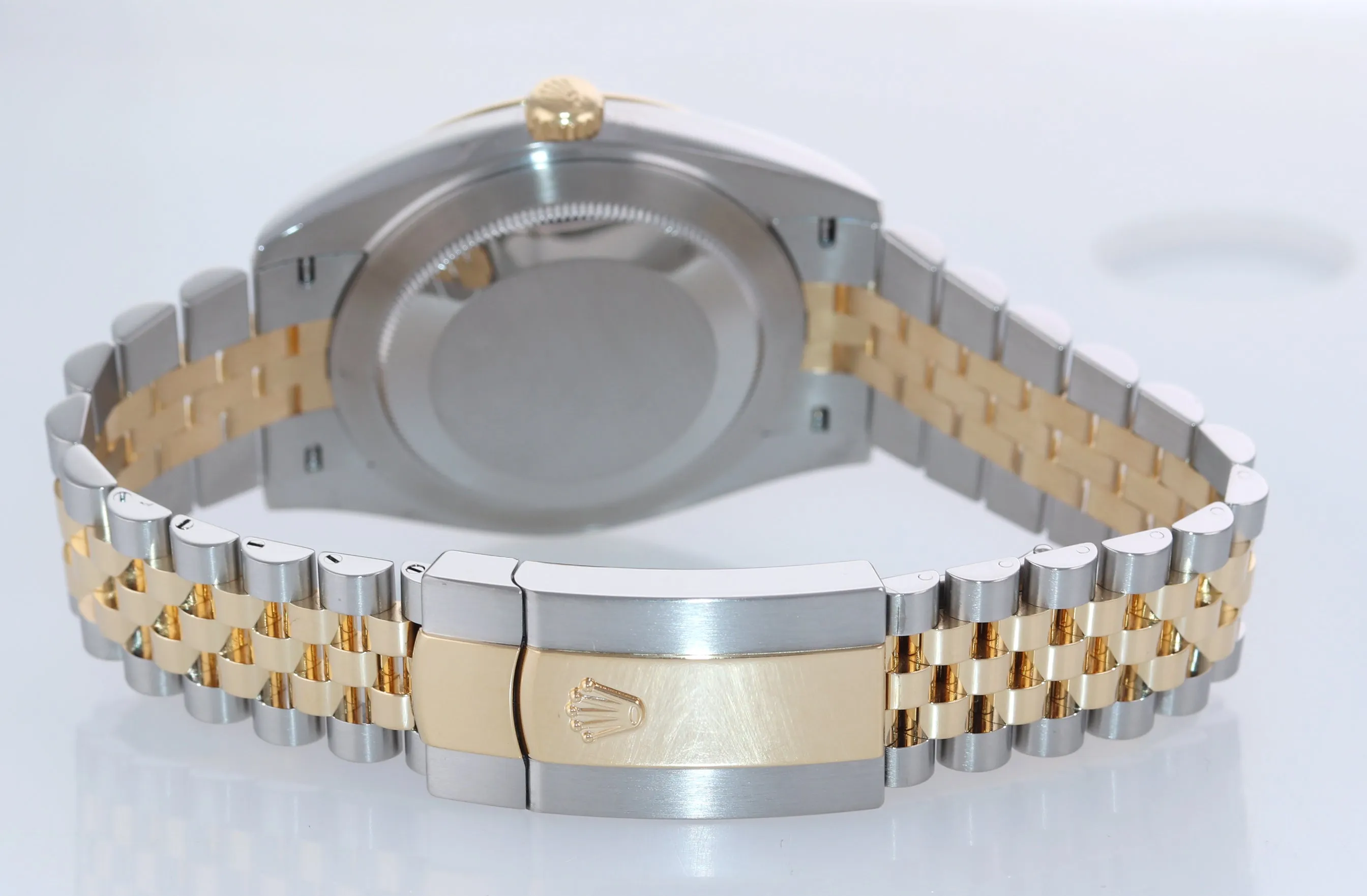2021 PAPERS Rolex DateJust 41 126333 Two Tone Gold Jubilee White Dial 41 Watch